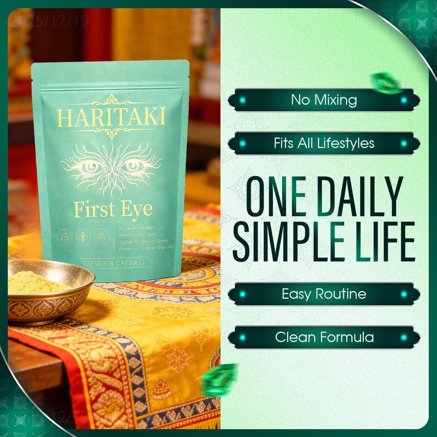 DoseOfQuiet Haritaki First Eye Capsules 120 Capsules