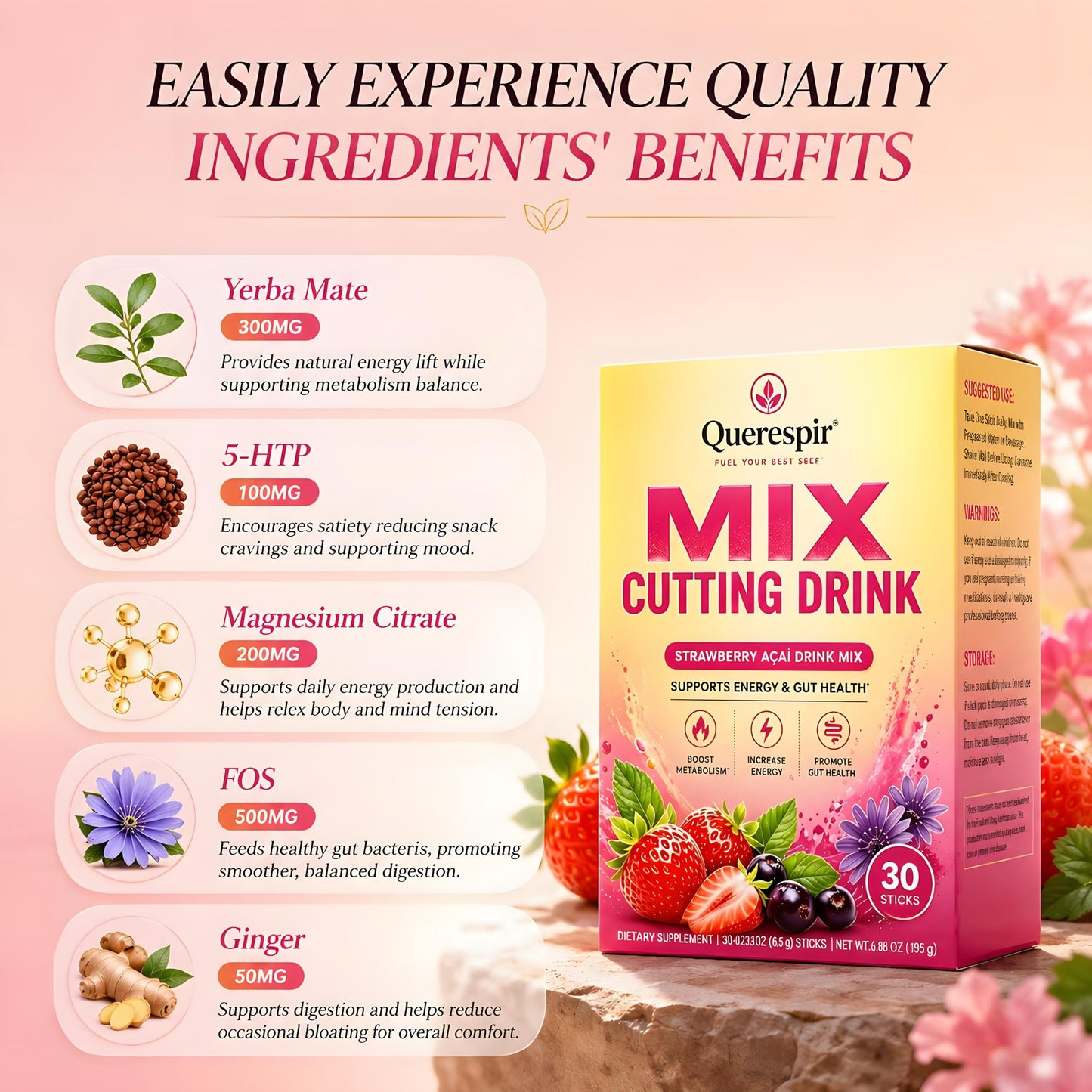 Querespir Mix Cutting Drink Powder 6.88 Ounce