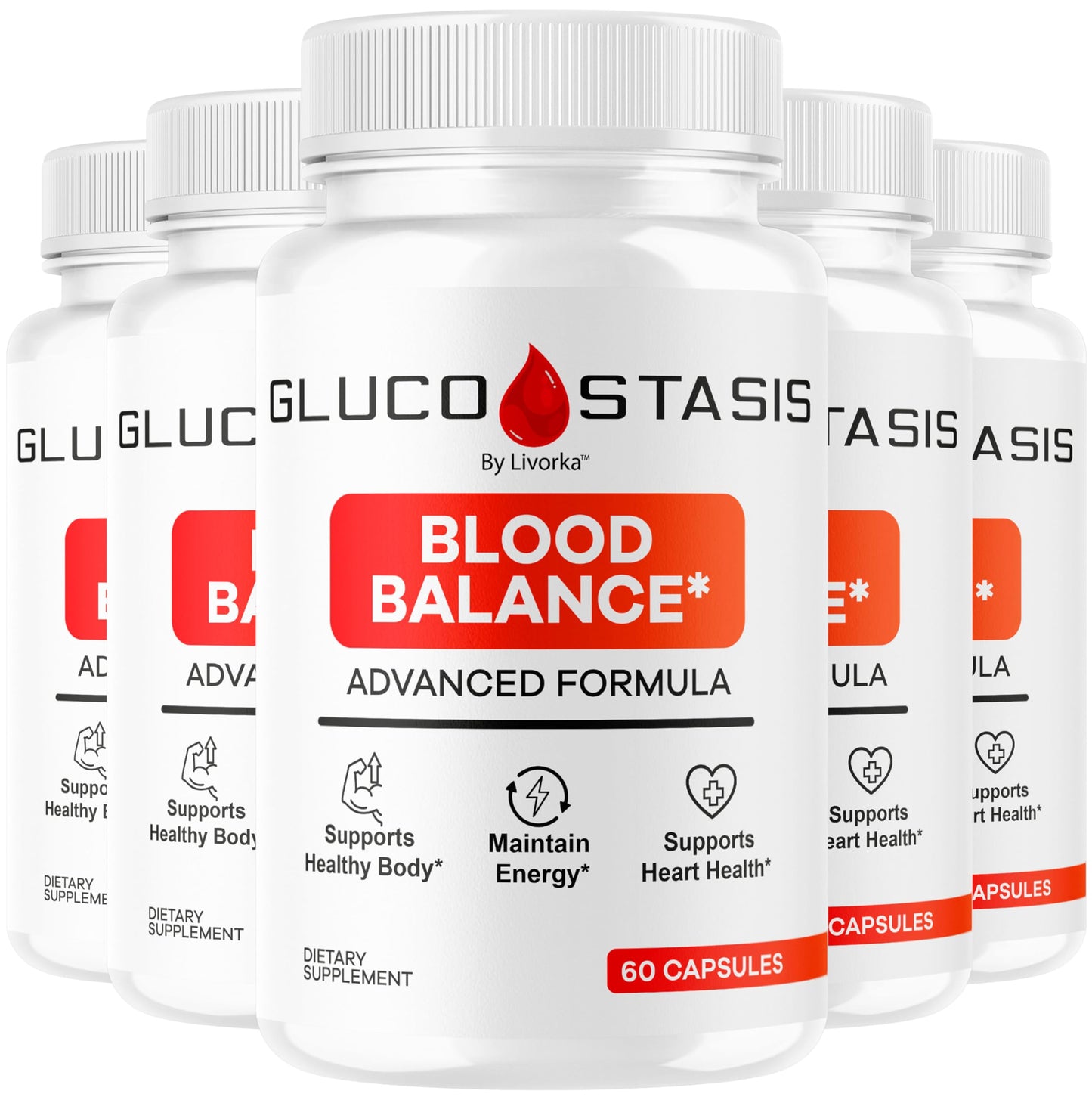 LIVORKA GlucoStasis Blood Balance Support Capsules 300 Capsules