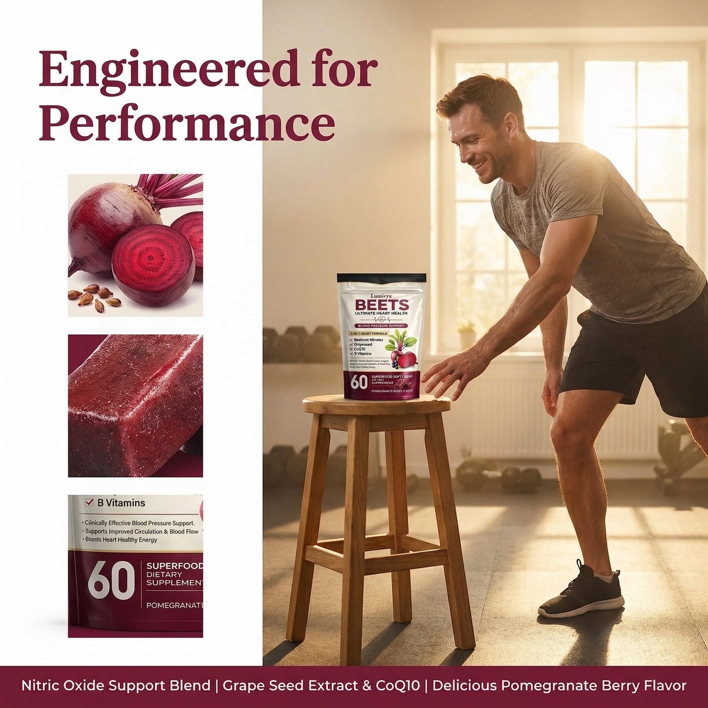Jqewlg Lumivyx Beet Chews, 60 Chews