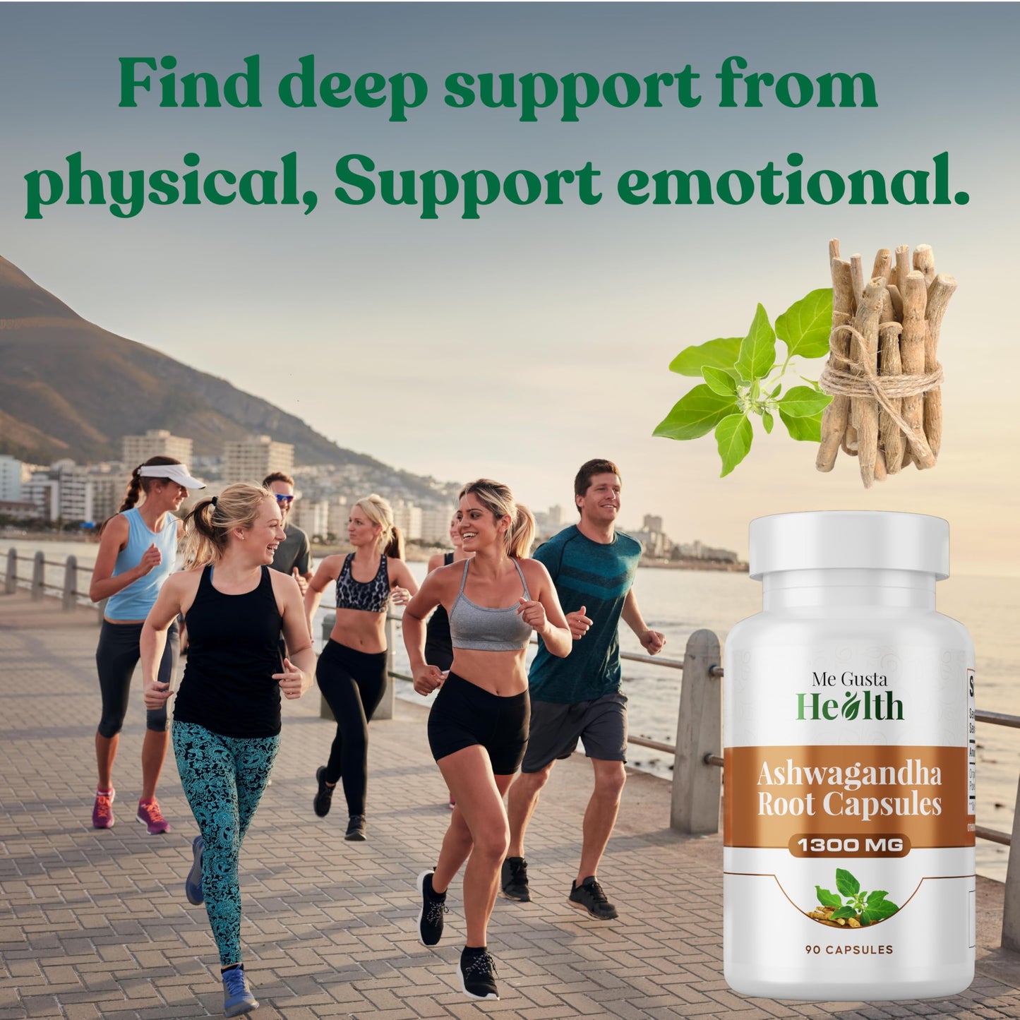 ME GUSTA HEALTH Ashwagandha Root Powder Capsule 90 Capsules