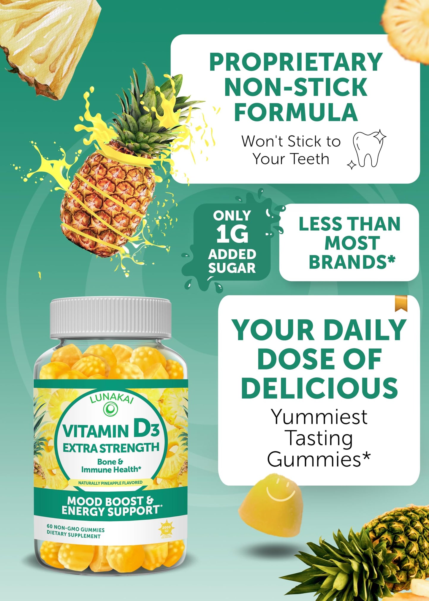 Lunakai Vitamin D3 and Vitamin E Gummies Bundle Gummy 1