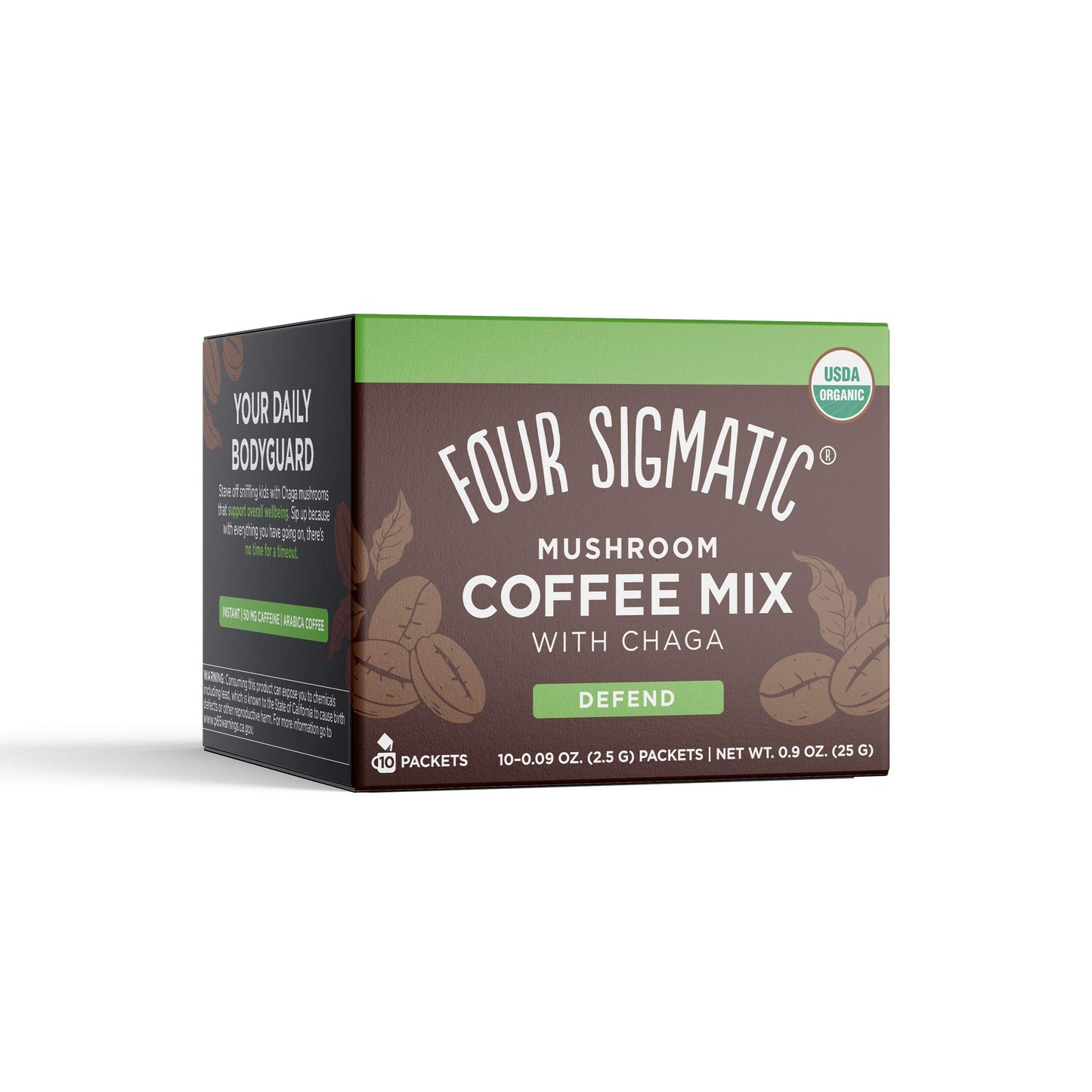 Four Sigma Foods Lion's Mane Mushroom Elixir with Organic Instant Coffee Powder 1