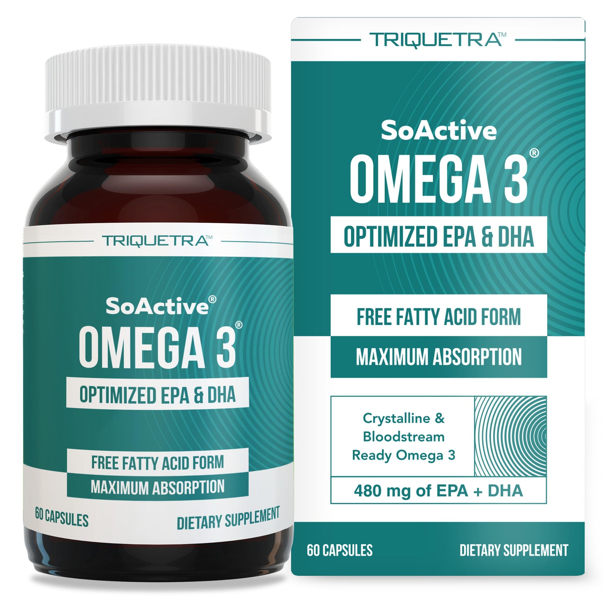 Triquetra Health SoActive Omega 3 EPA & DHA 60 Capsules
