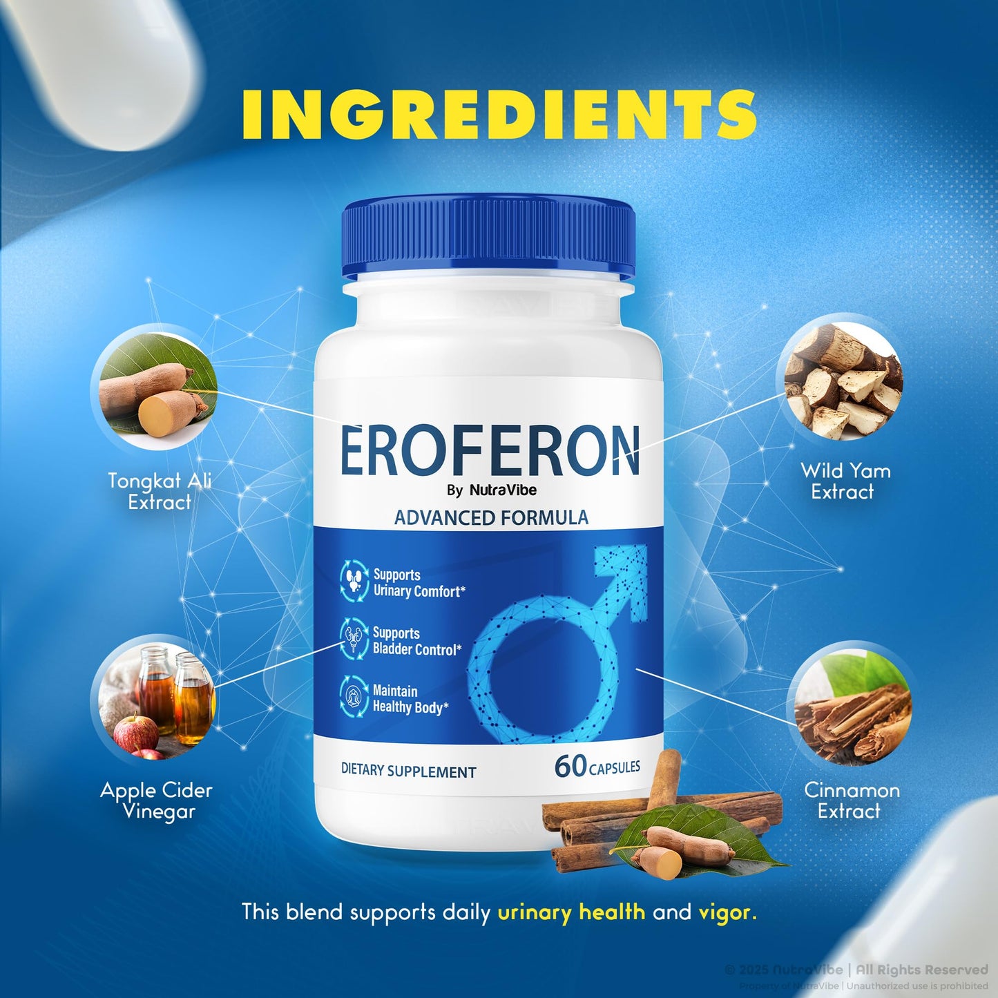 NutraVibe Eroferon Capsules 60 Count