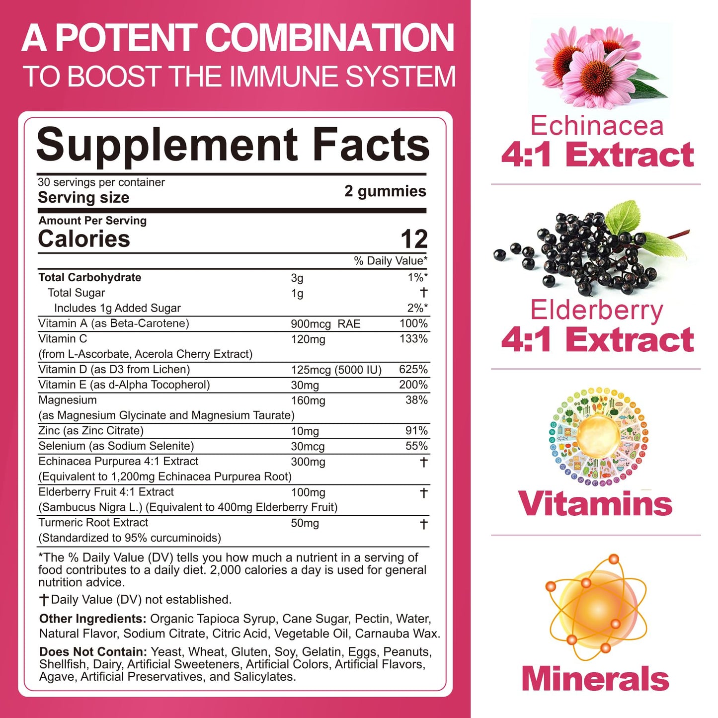 EnvyCure 10 in 1 Immune Support Gummies, 120 Gummies
