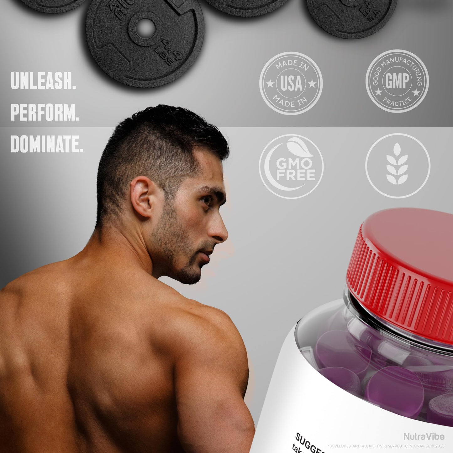 NutraVibe Alpha Gummy Max for Men Gummy 180 Gummies
