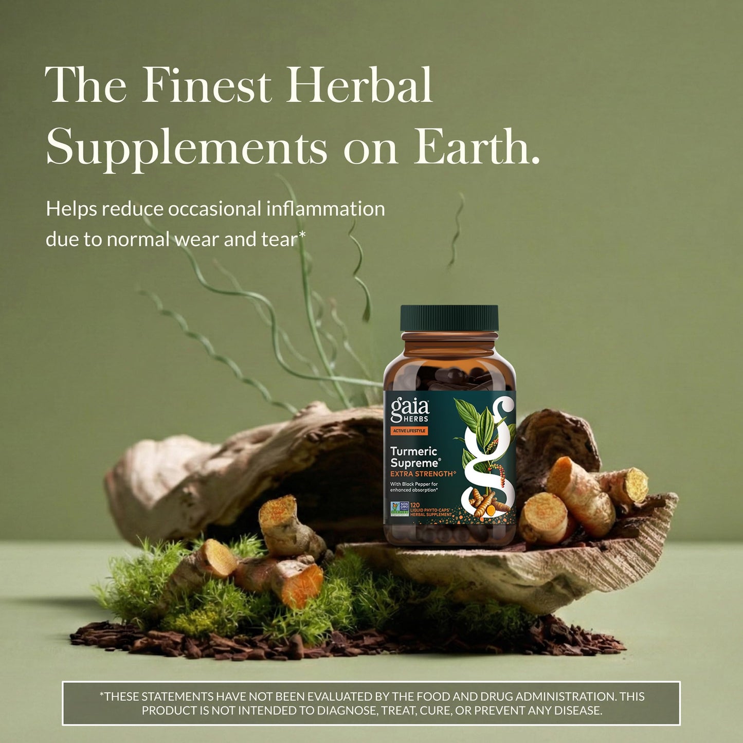 Gaia Herbs Turmeric Supreme Extra Strength Capsule, 120 Count