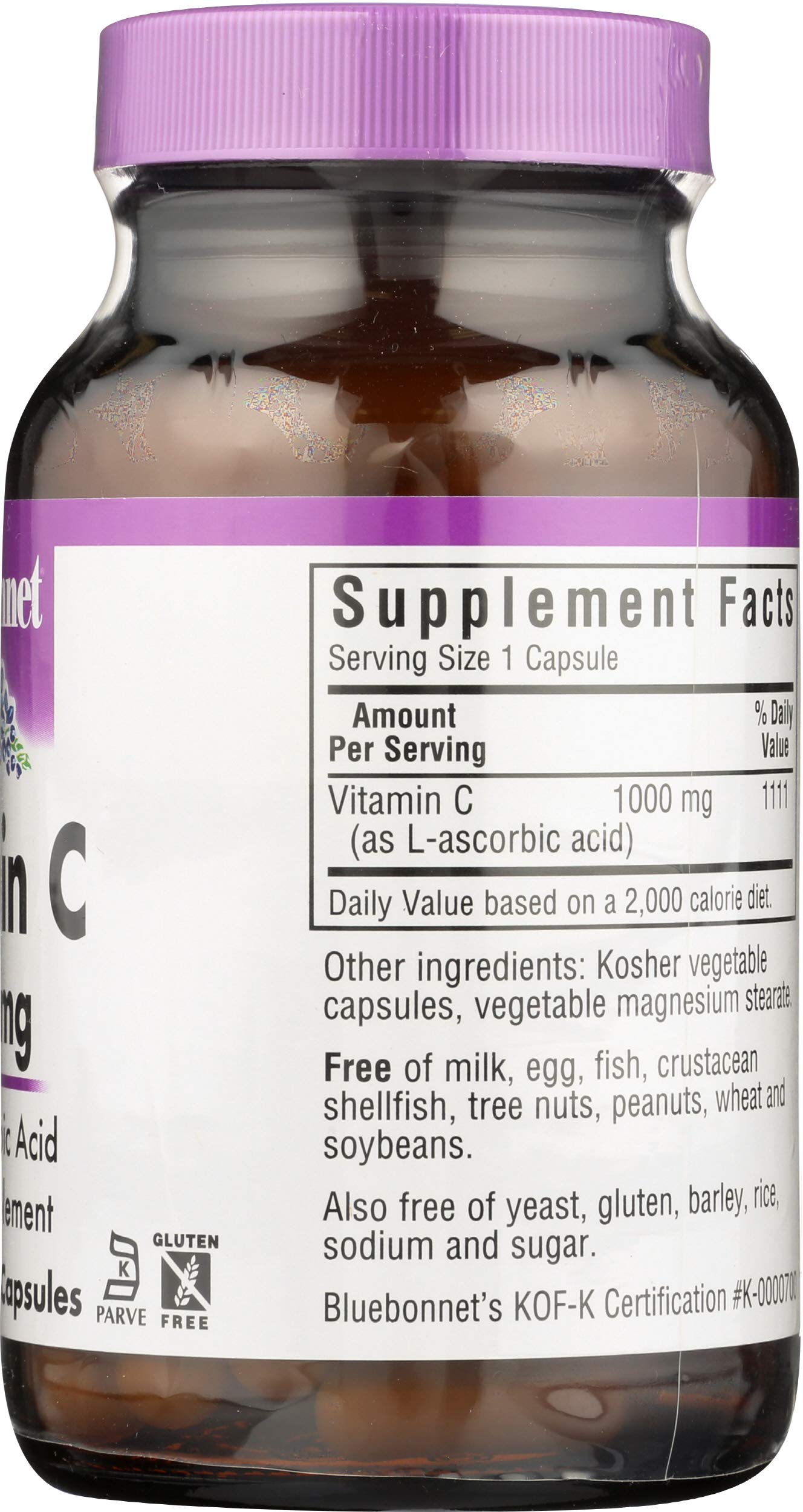 BlueBonnet Vitamin C 1000mg Capsules, 90 Count