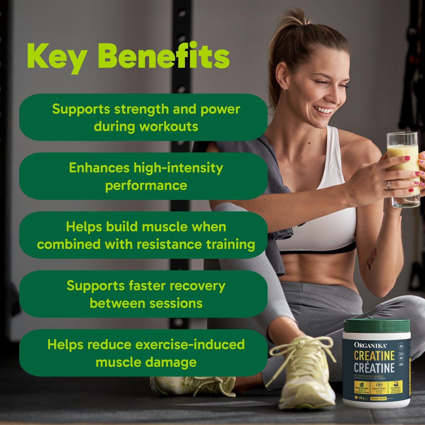 Organika Unflavoured Creatine Powder 500 Gram