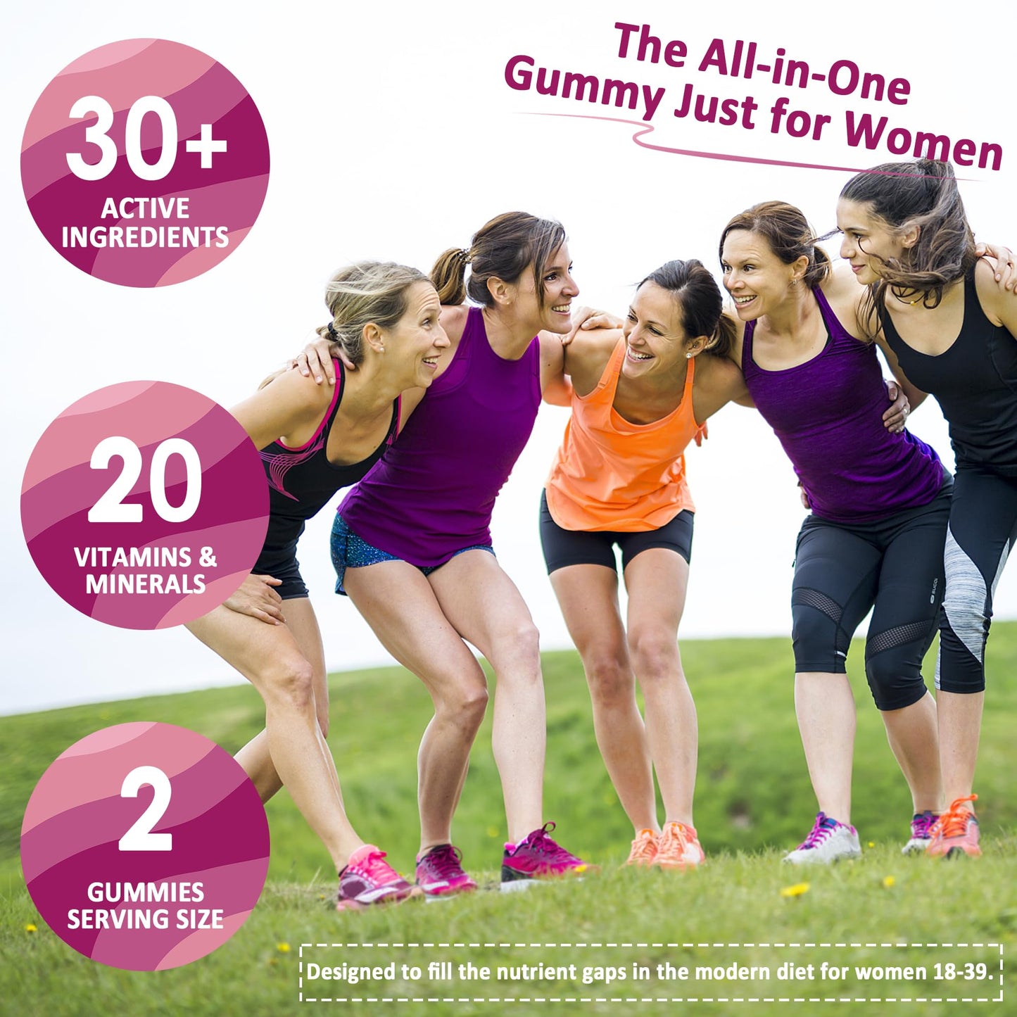 LILICARE Sugar Free Zinc Gummies & Women's Multivitamin Gummies, 180 Count