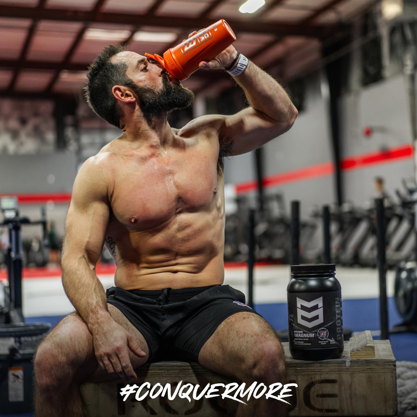 MTN OPS Magnum Protein Powder Whey Protein Blend with BCAAs Low Sugar Gluten Free Peanut Butter Banana, 33.8 Servings
