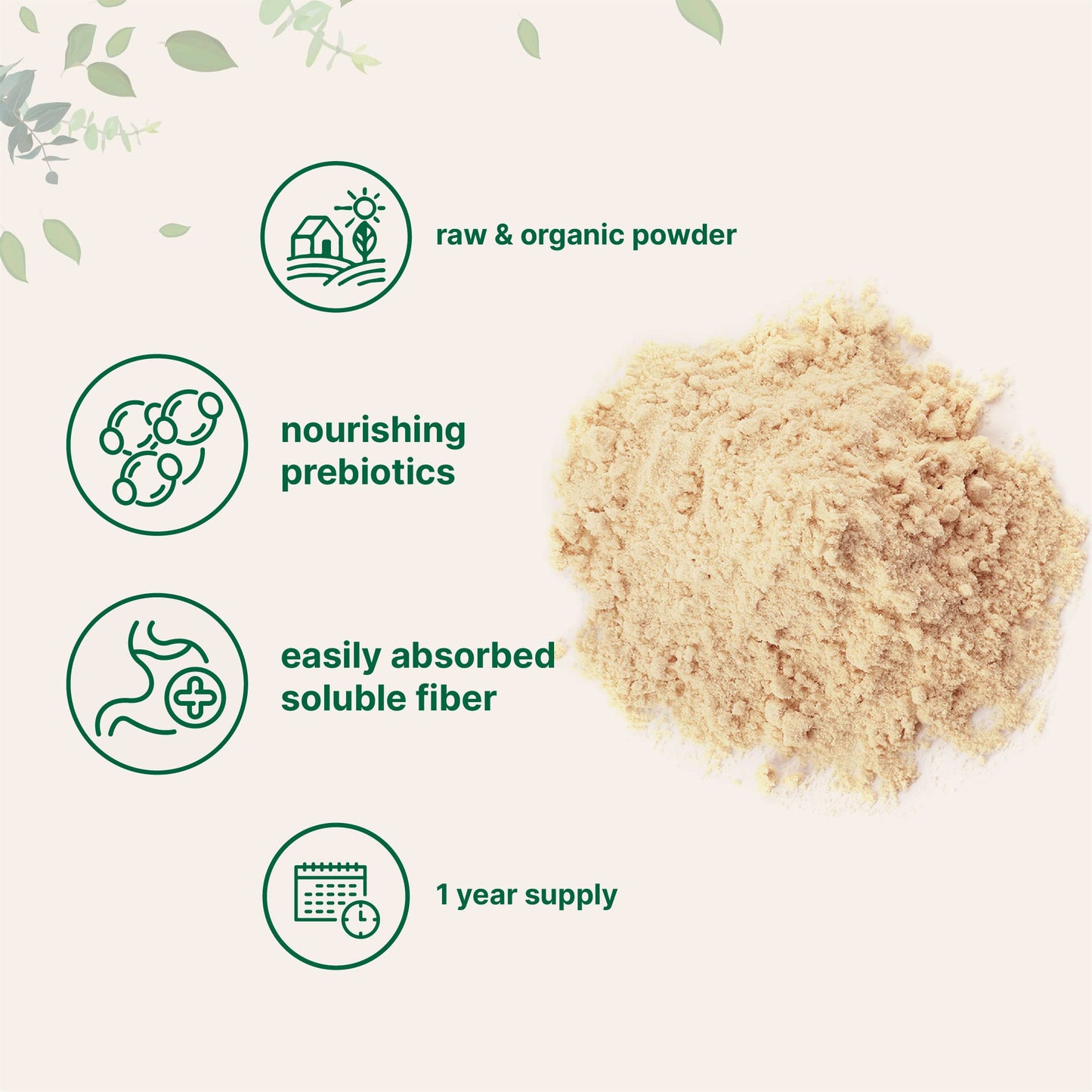 Micro Ingredients Organic Acacia Senegal Fiber Powder 32