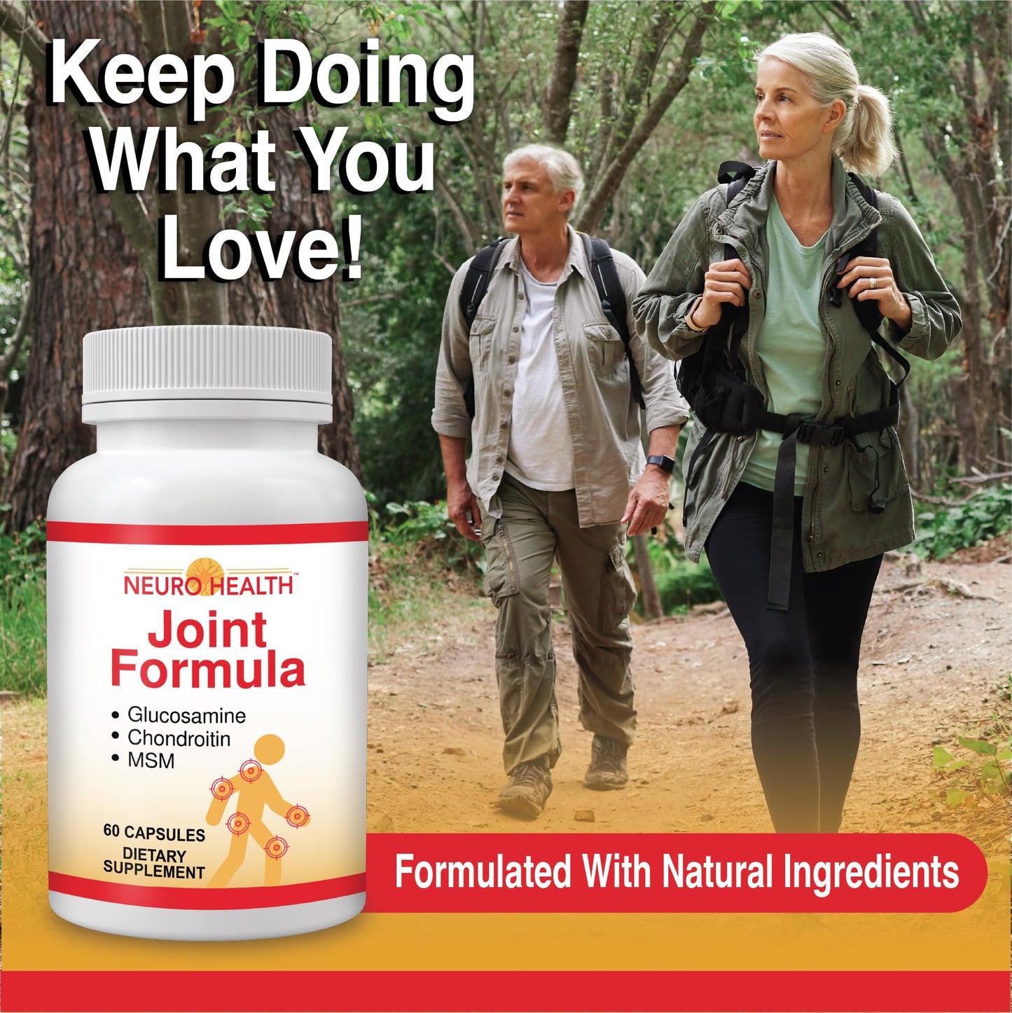 Neuro Health Joint Formula with Glucosamine, Chondroitin and MSM, 60 Capsules