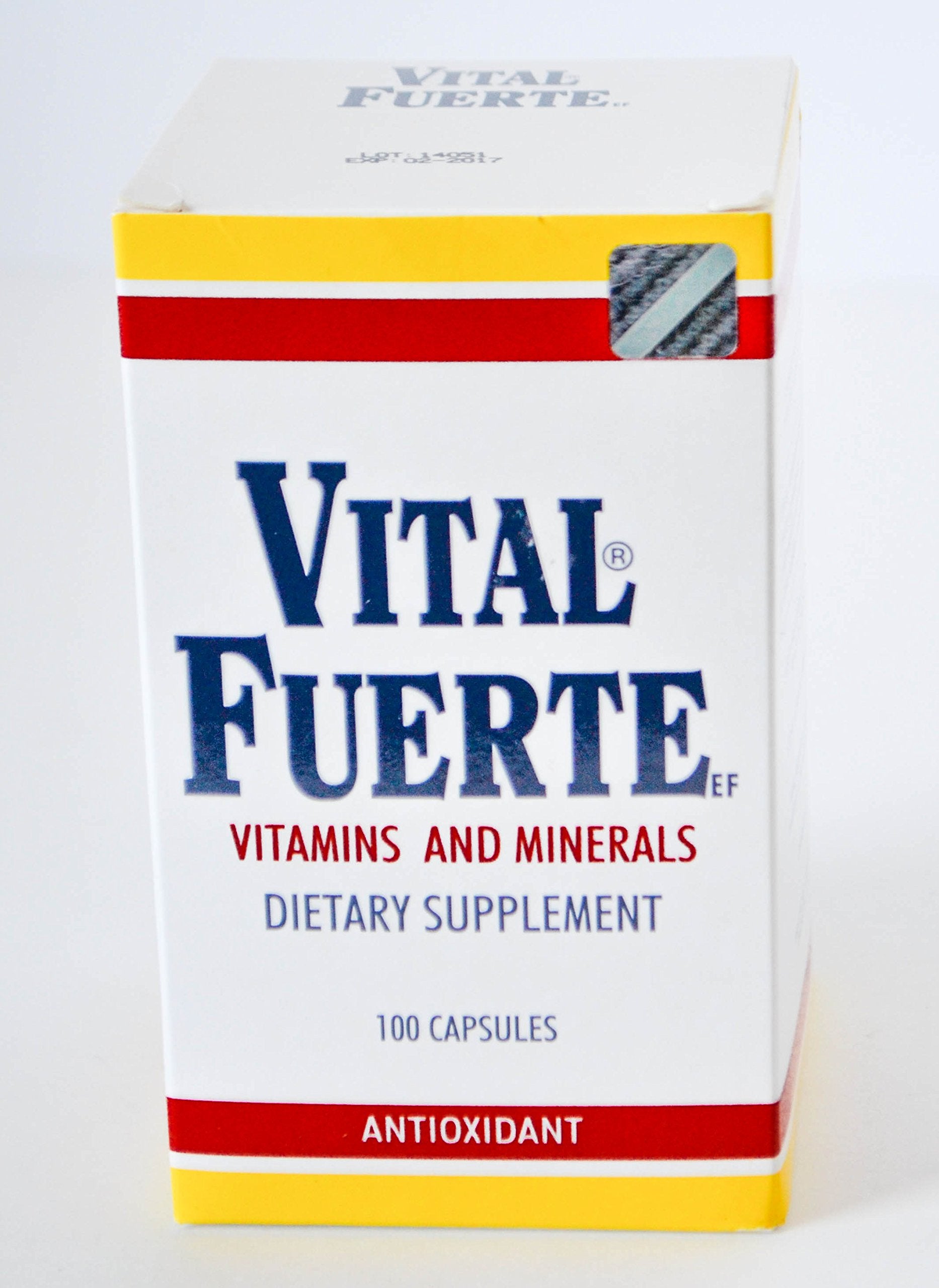 Vital Fuerte Vitamins and Minerals Dietary Supplement Capsules 10