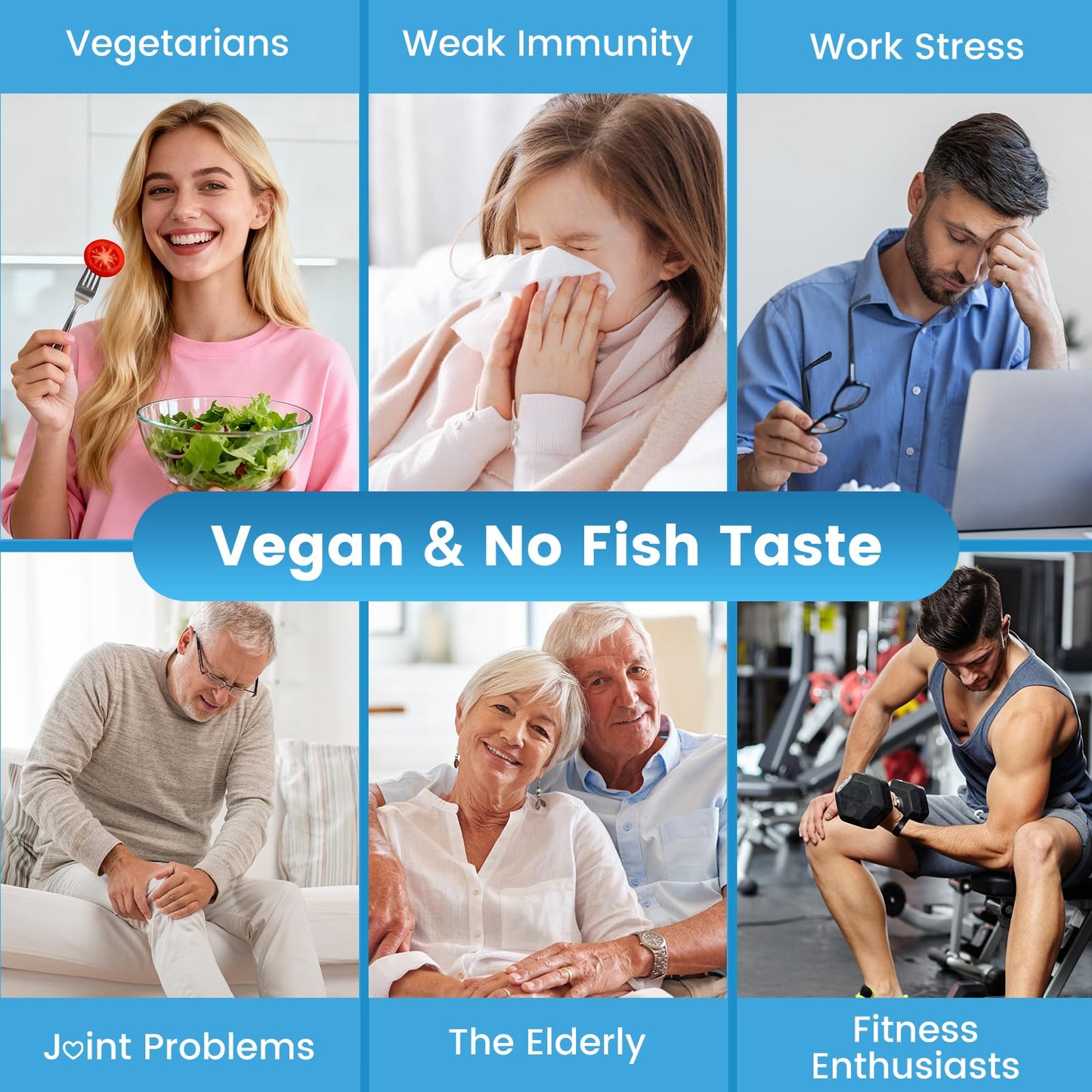 GGMMUU Vegan Omega-3 Gummies with Algal Oil, DHA 600mg & EPA 300mg, 120 Gummies