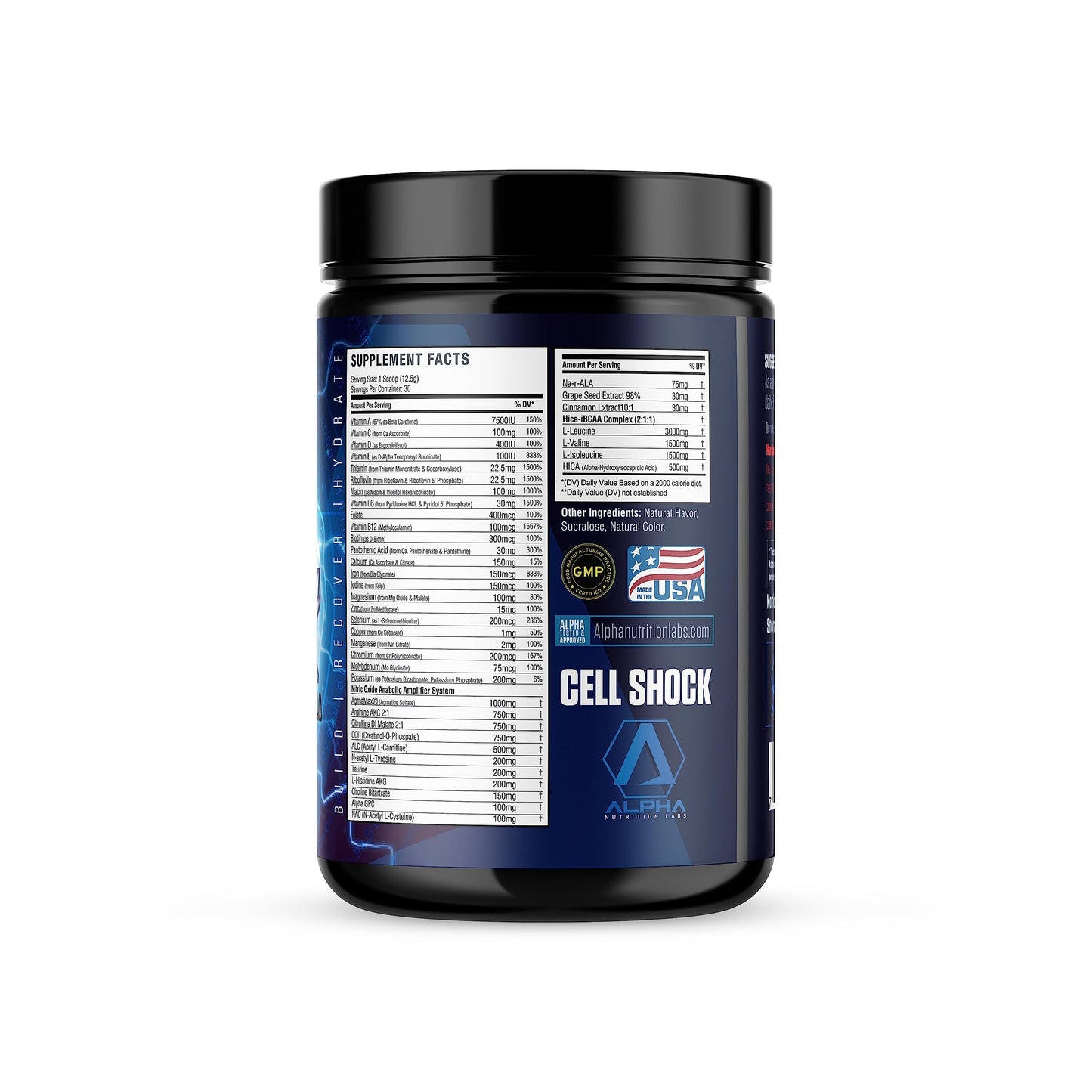 Alpha Nutrition Labs Cell Shock Intra/Post Workout Powder 375