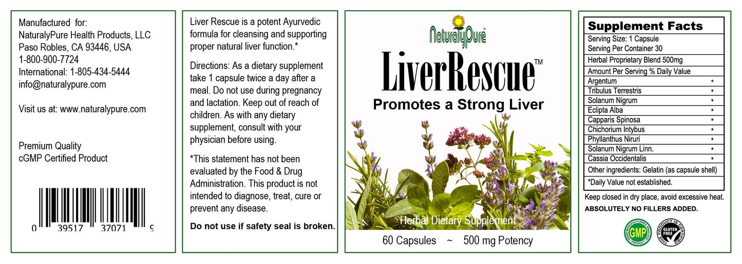 NaturalyPure LiverRescue Capsule 60 Capsules