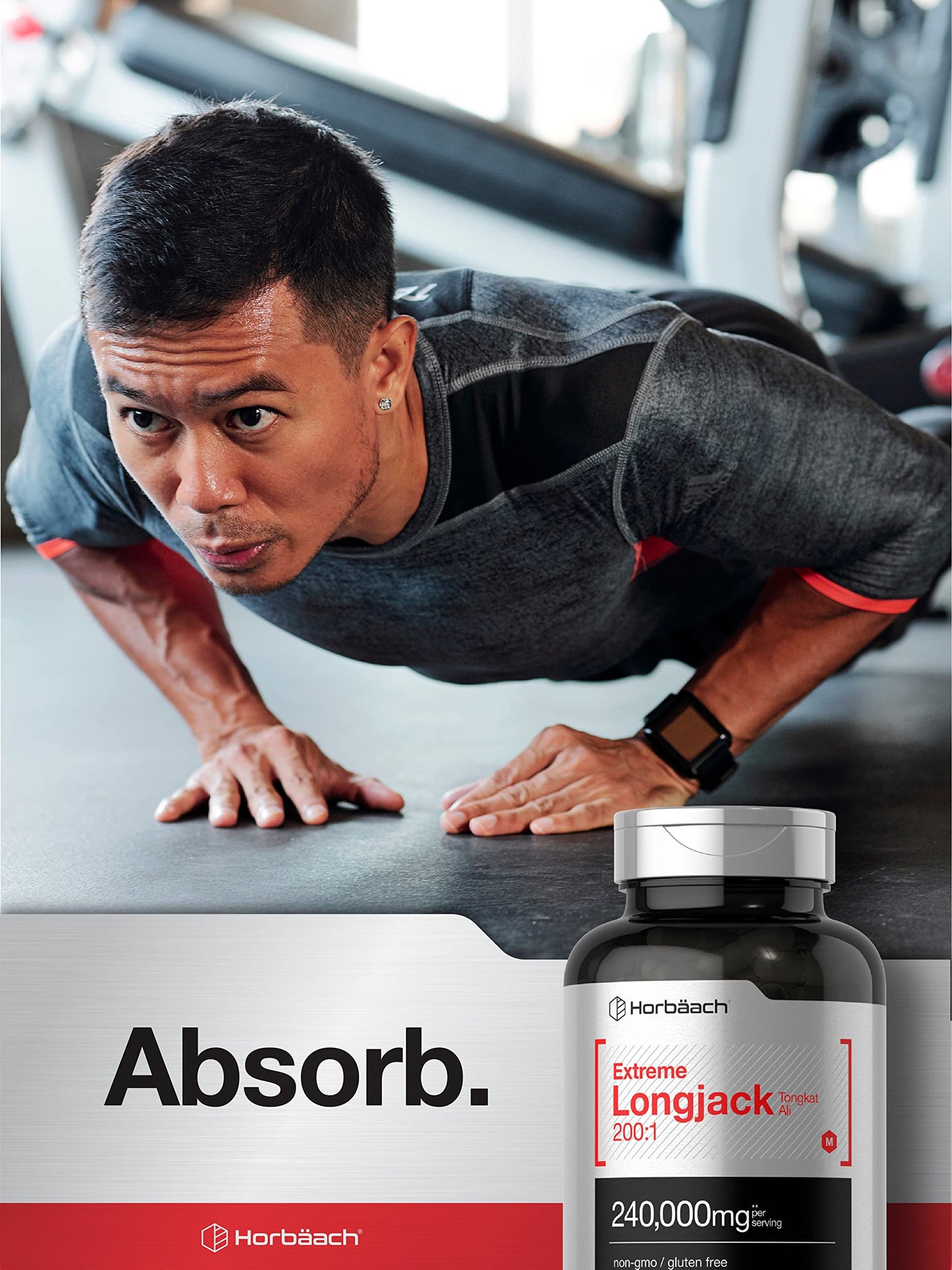 Horbäach Longjack Tongkat Ali Capsule 120 Count