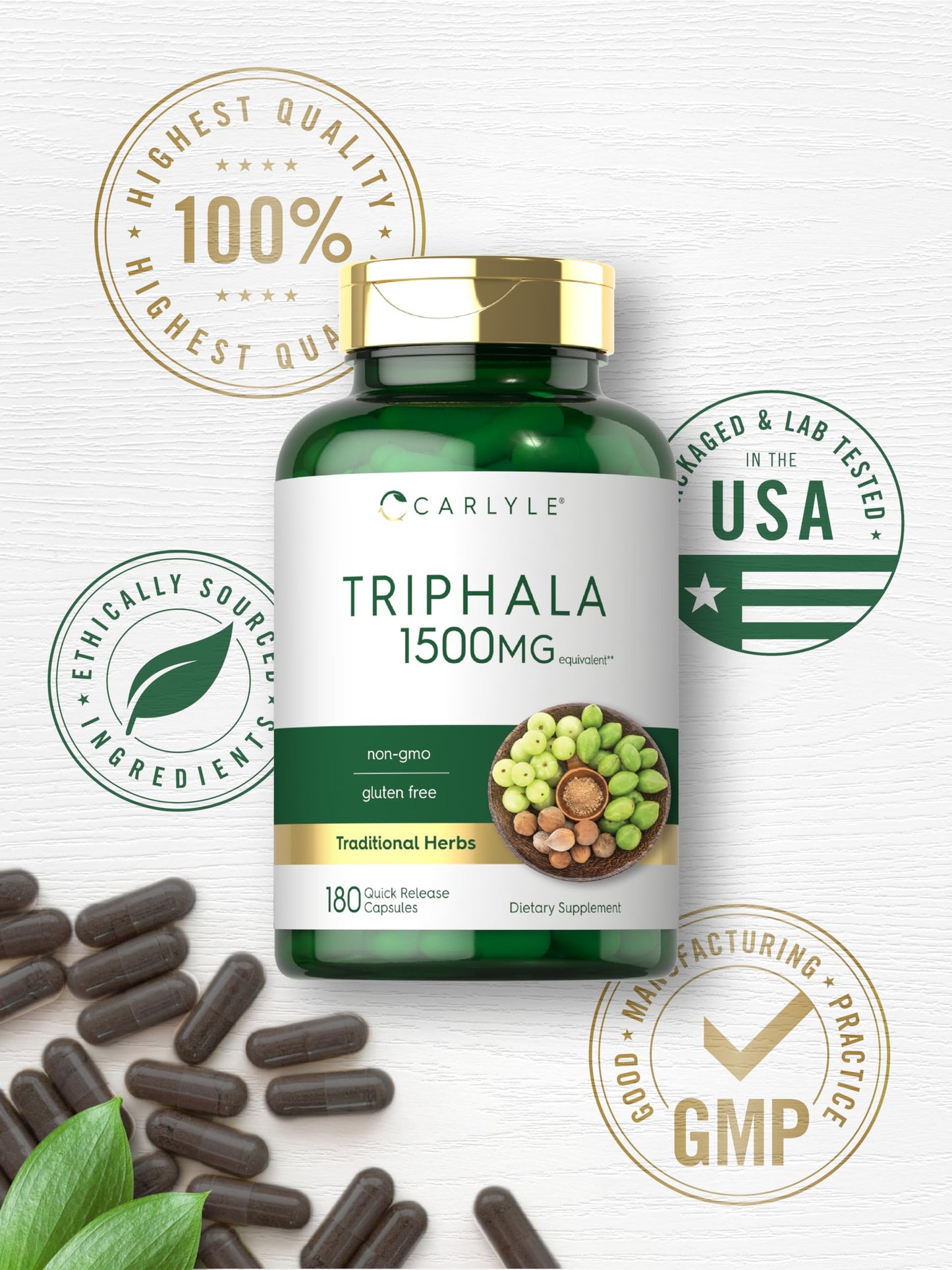 Carlyle Triphala Capsules 180 Count