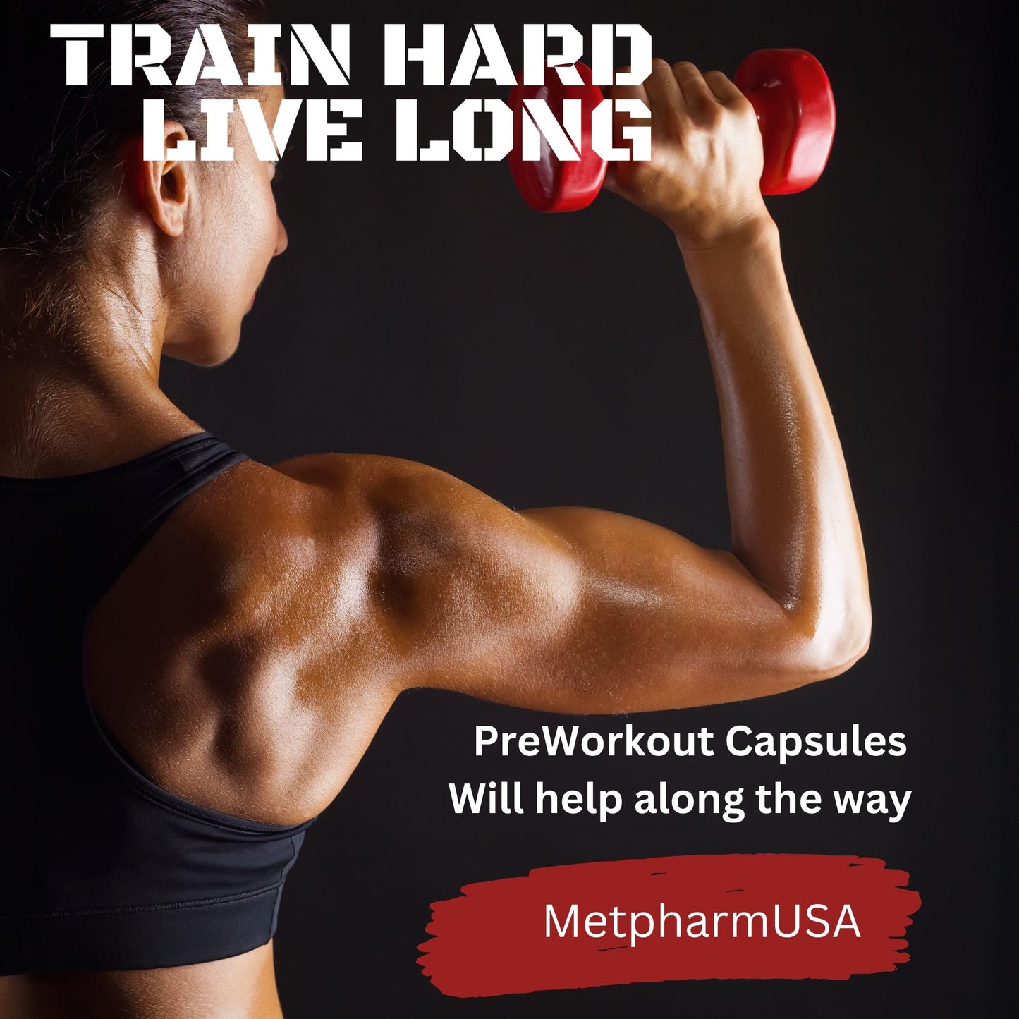 MetpharmUSA Advanced Pre-Workout Formula Booster Capsule, 60 Capsules