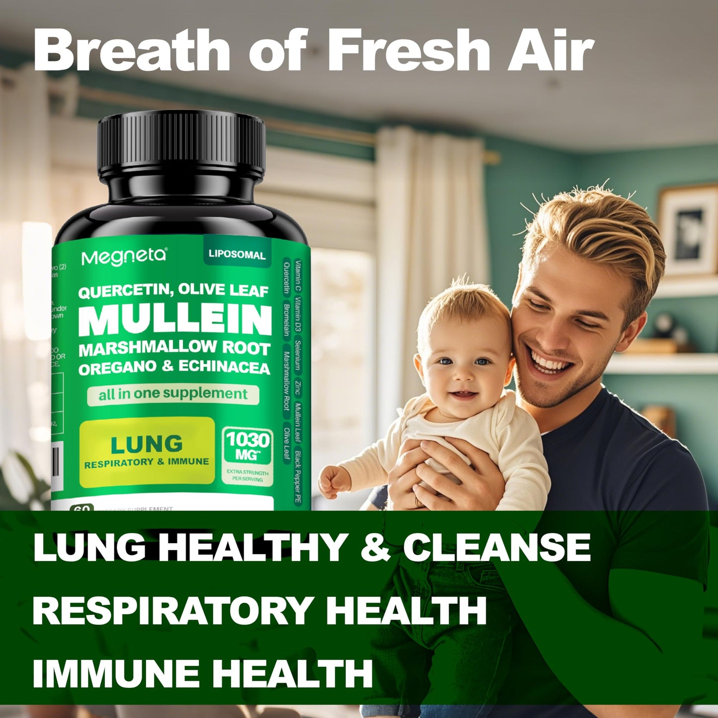 MEGNETA Lung Health Support Capsules 60 Count