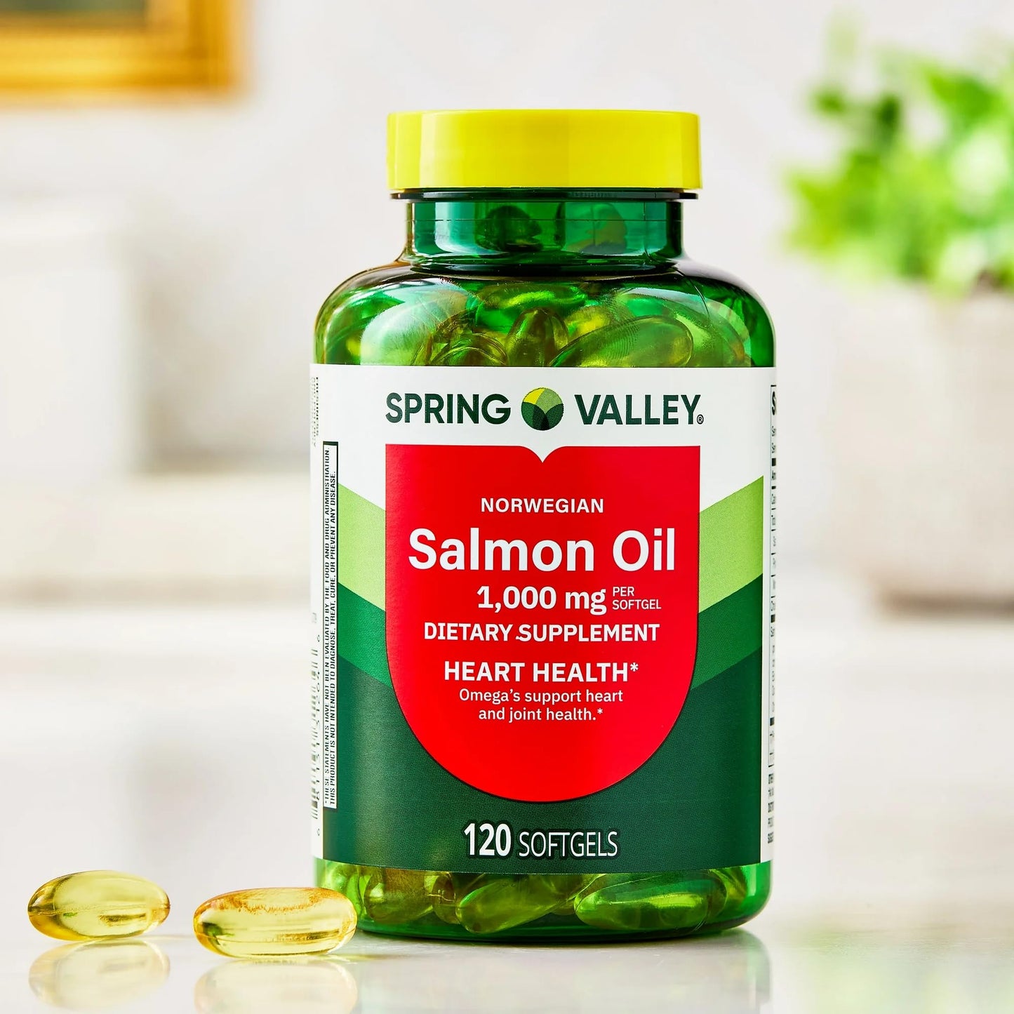 SUREFECT Norwegian Salmon Oil 1000mg Softgels, 120 Count