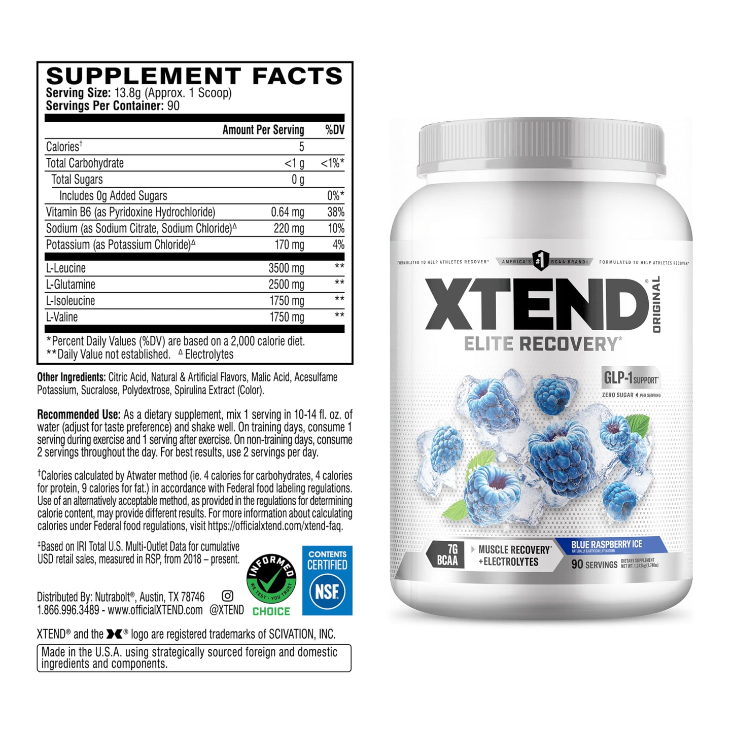 Xtend Original BCAA Powder 90 Servings