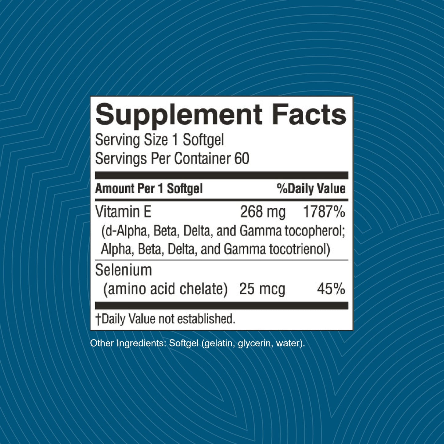 Nature's Sunshine Vitamin E Complete w/ Selenium Softgels 60