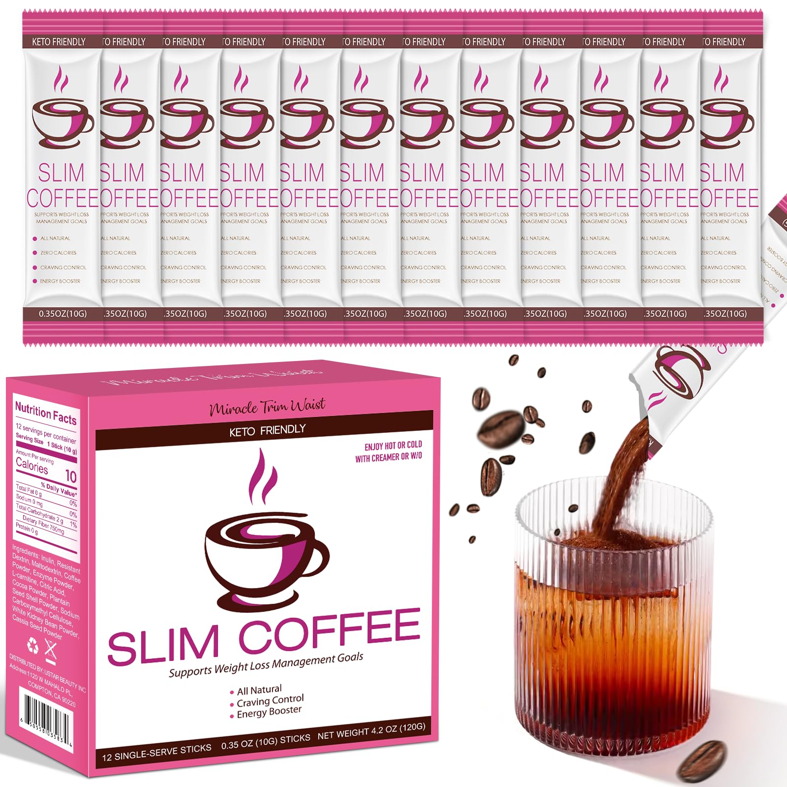 USTAR Skinny Coffee Green Coffee Bean Extract Powder 4.2 Ounce