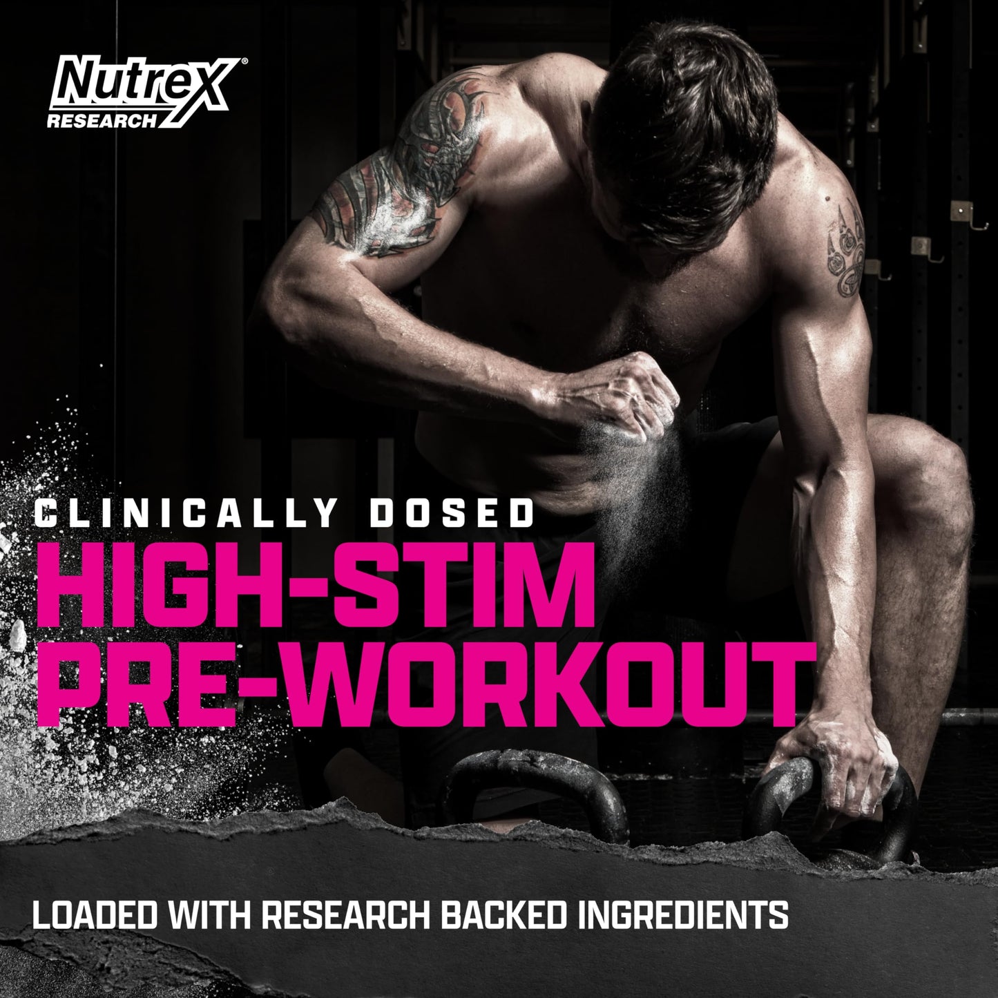 Nutrex Research OUTLIFT Amped Max Dosed HIGH STIM Pre Workout Powder 15.7 oz