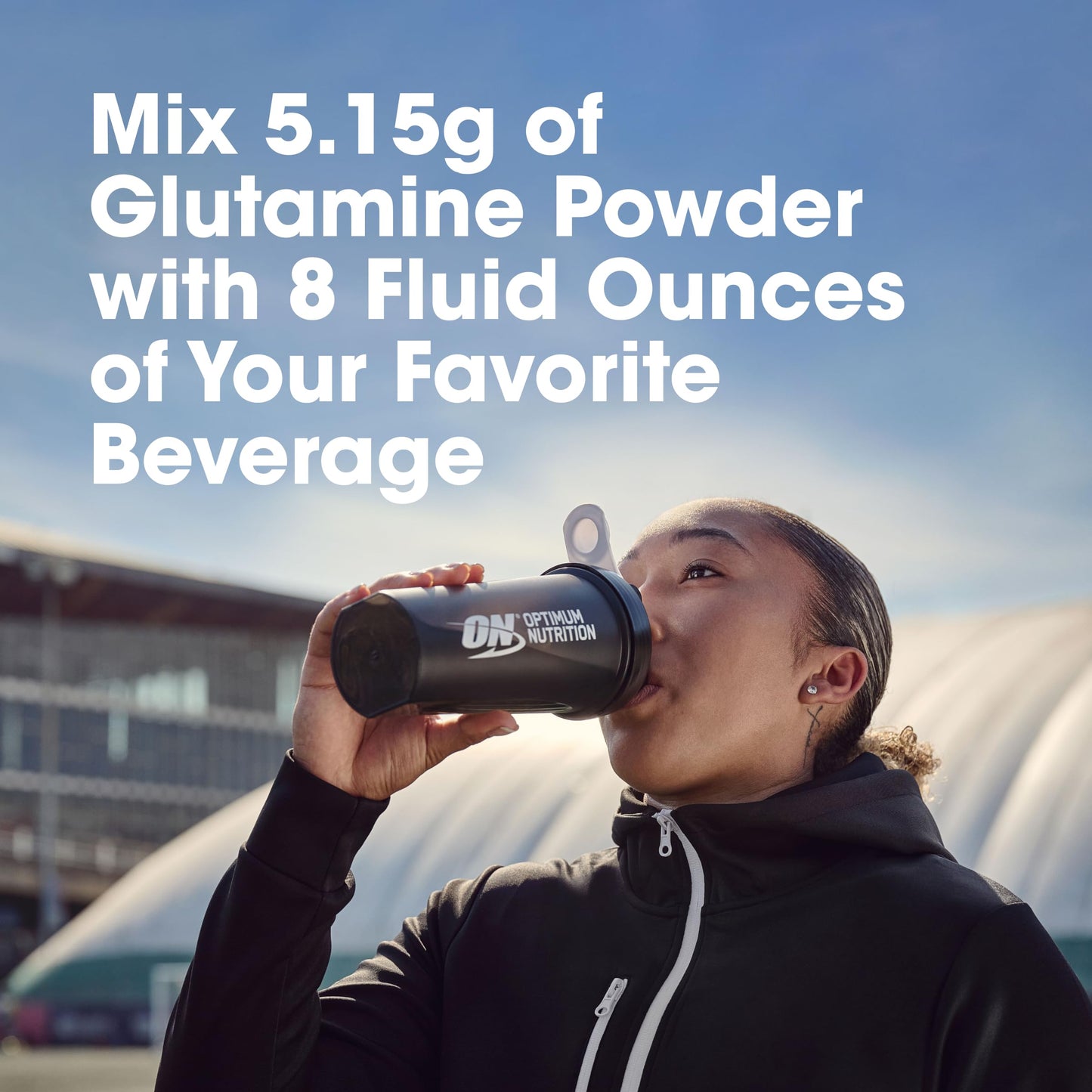 Optimum Nutrition L-Glutamine Muscle Recovery Powder, 300 g, 58 Servings