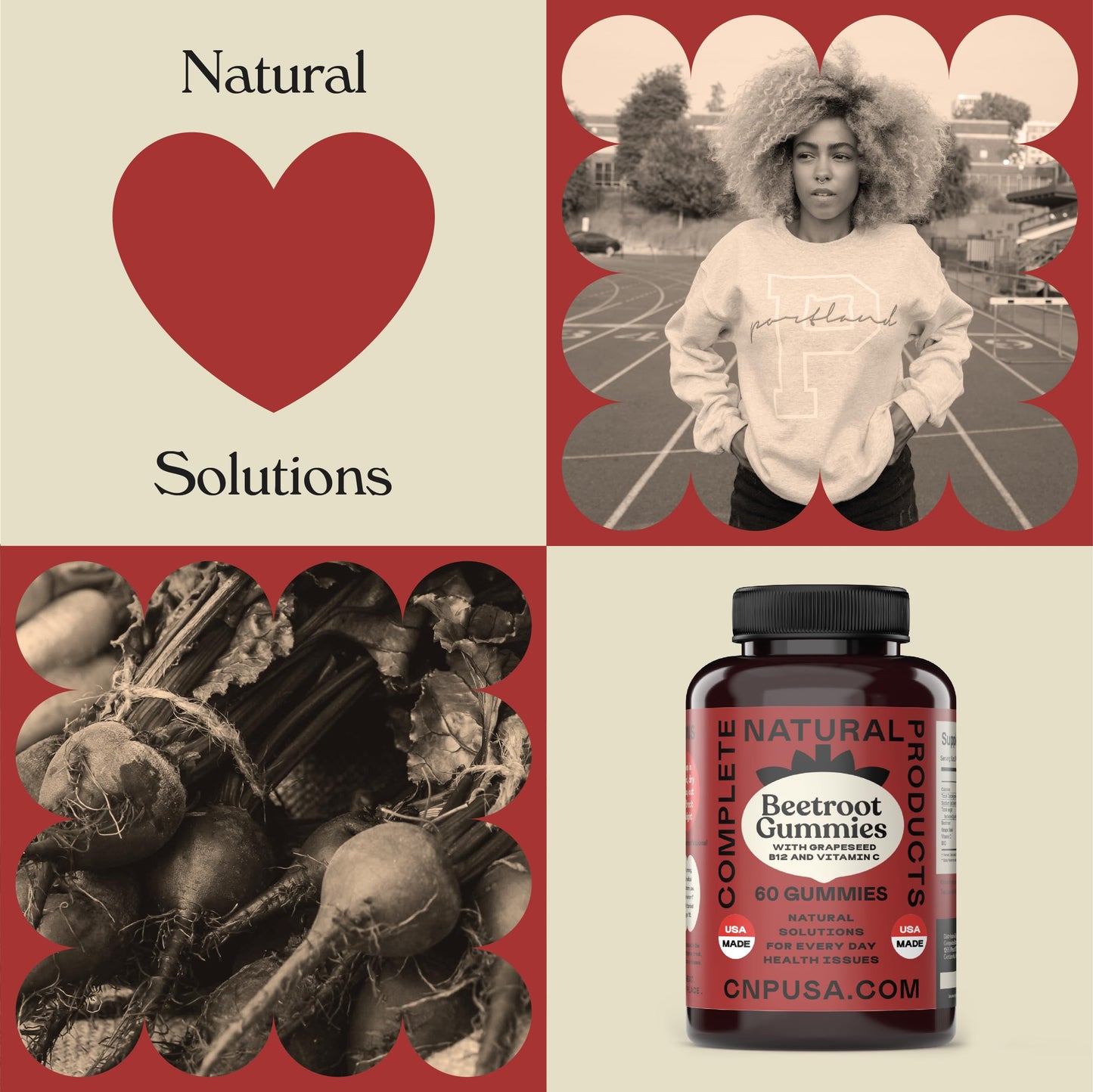 Complete Natural Products Beetroot Plus Gummies 60 Count