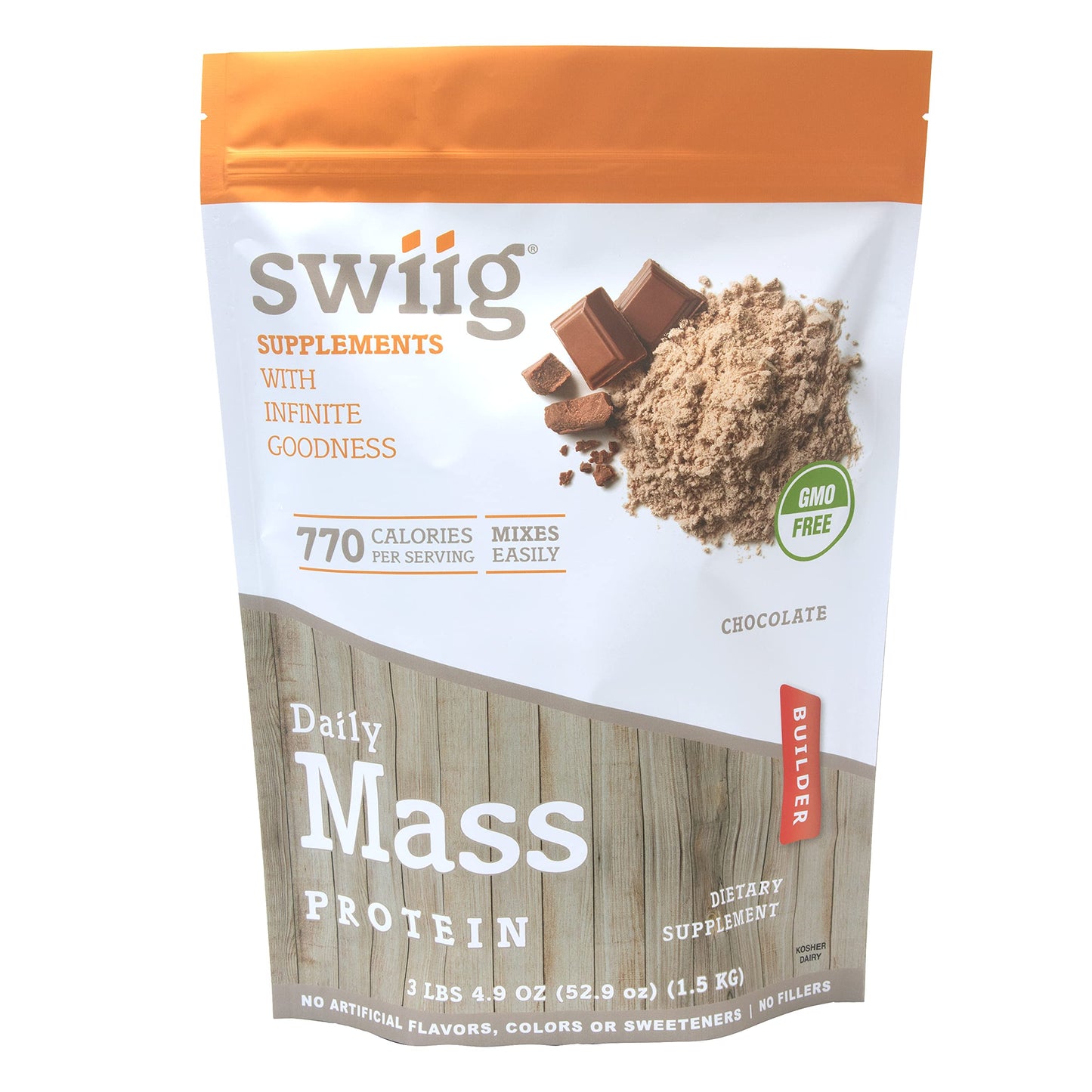 swiig Mass Builder Protein Powder, Chocolate 52.8