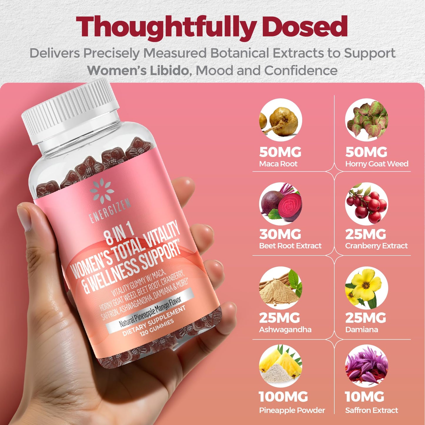 Energizen Women's Vitality Gummies 120 Count