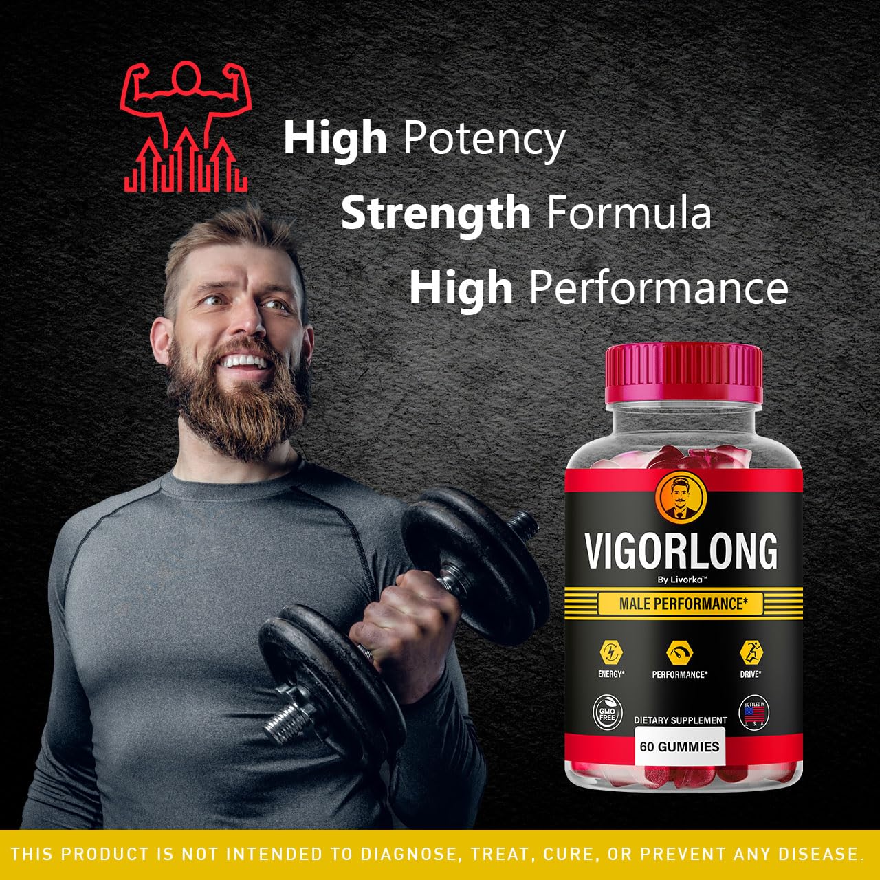 LIVORKA VigorLong Gummies Gummy 60 Count