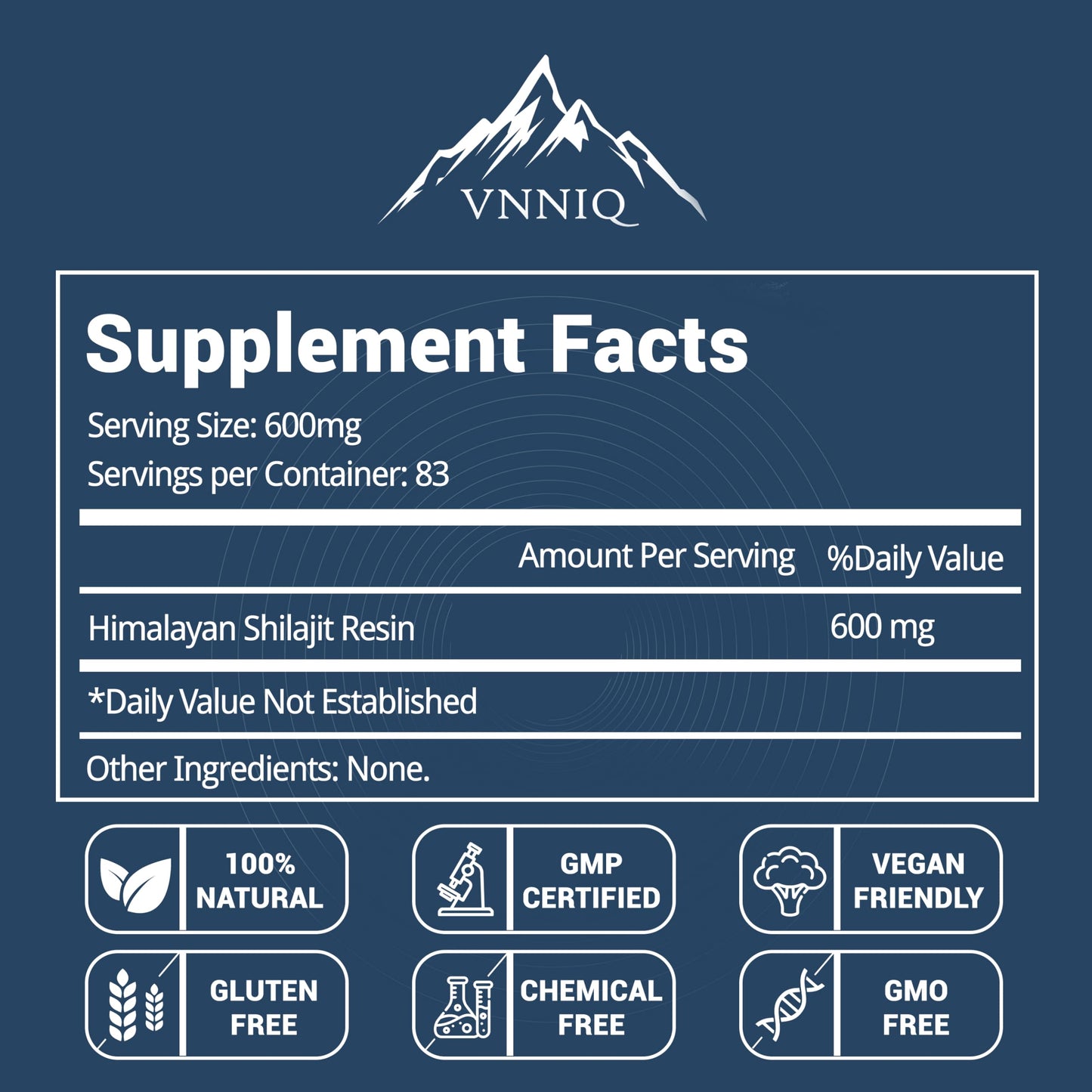 VNNIQ Shilajit Resin Softgel 1 Count