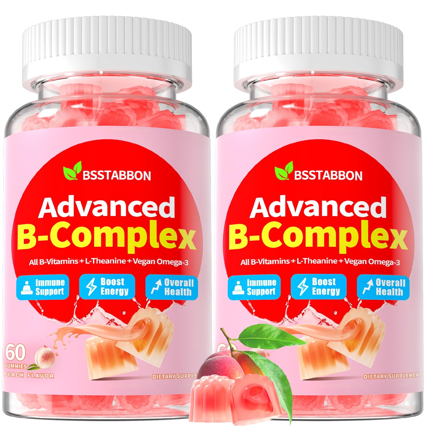 BSSTABBON Methylated Vitamin B Complex Gummies 120 Gummies