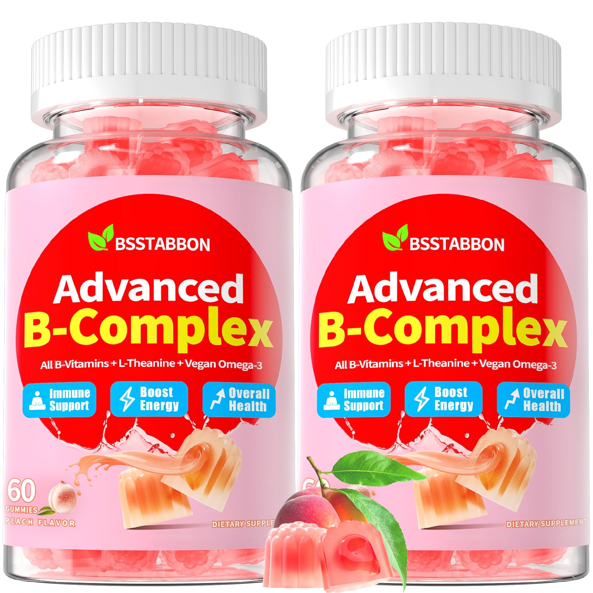 BSSTABBON Methylated Vitamin B Complex Gummies 120 Gummies