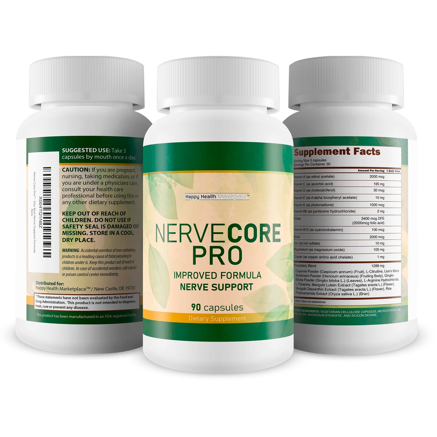 Happy Health Marketplace Nerve Core Pro Capsule 90 Count
