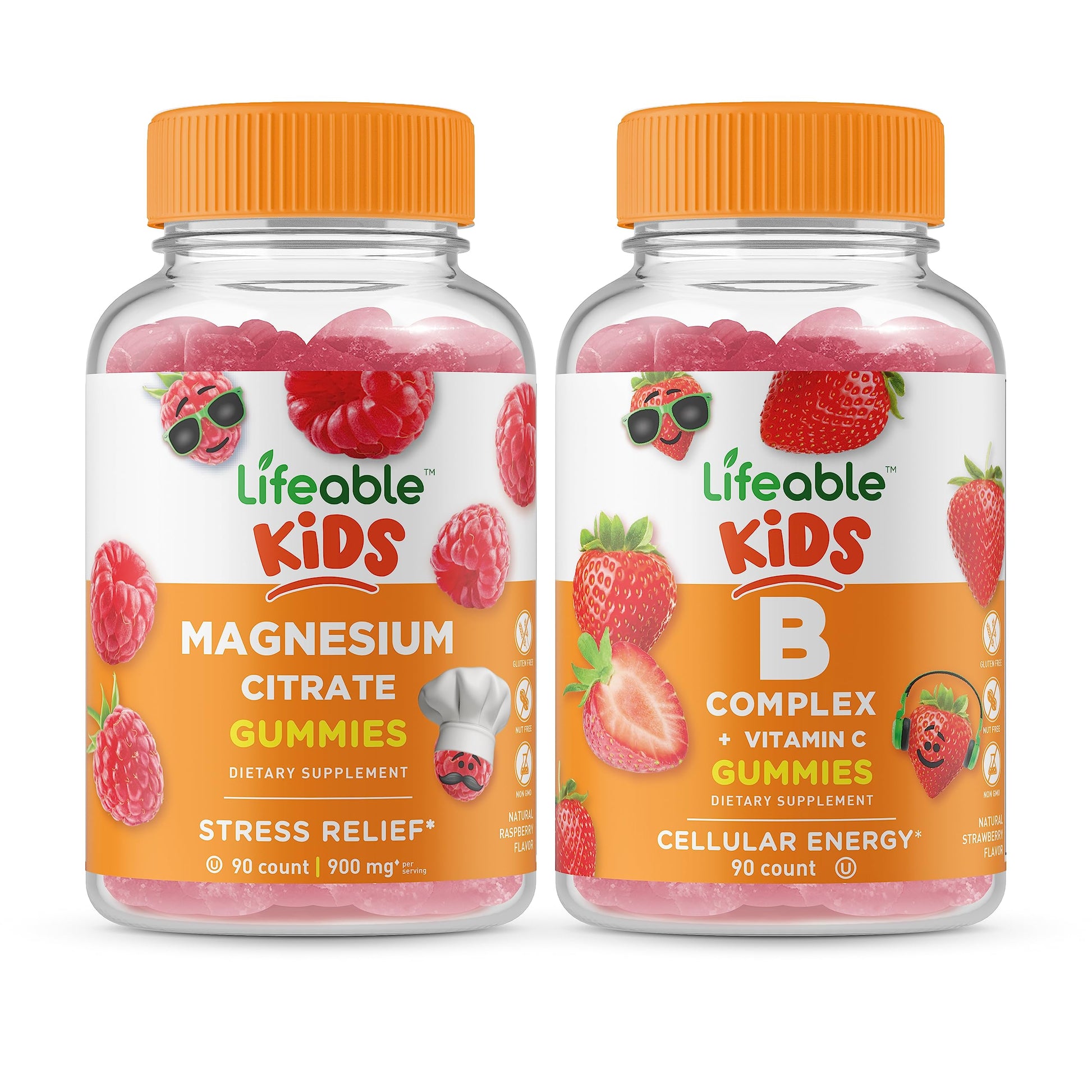 Lifeable Magnesium Kids + B Complex Kids Gummies 90