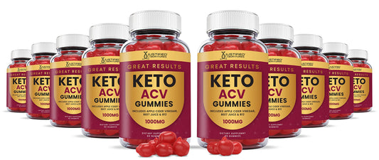 Justified Laboratories Great Results Keto ACV Gummies Advanced Formula 1000MG, 600 Gummies