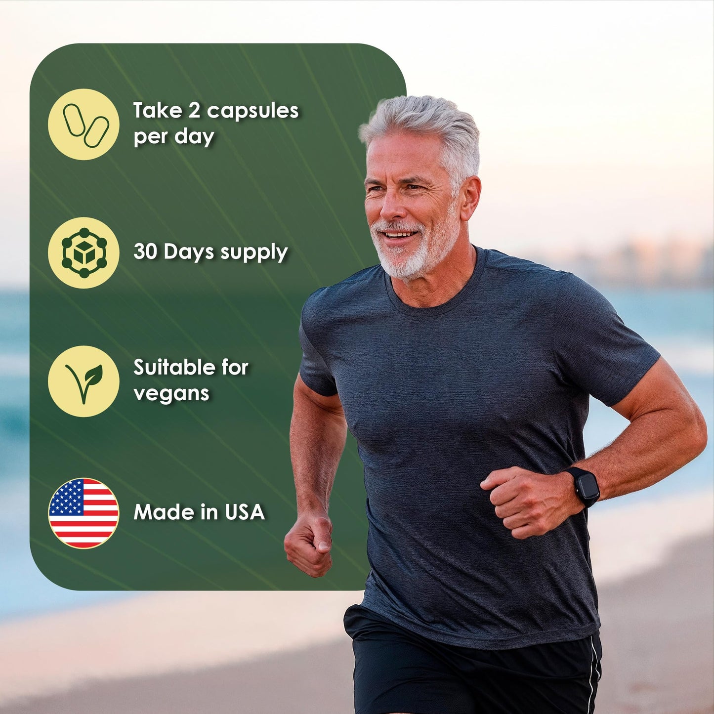 Nutrients for Health Saw Palmetto Prostate Supplement for Men – Clinically Dosed Beta-Sitosterol, Pygeum, Pumpkin Seed, Zinc, 120 Capsules