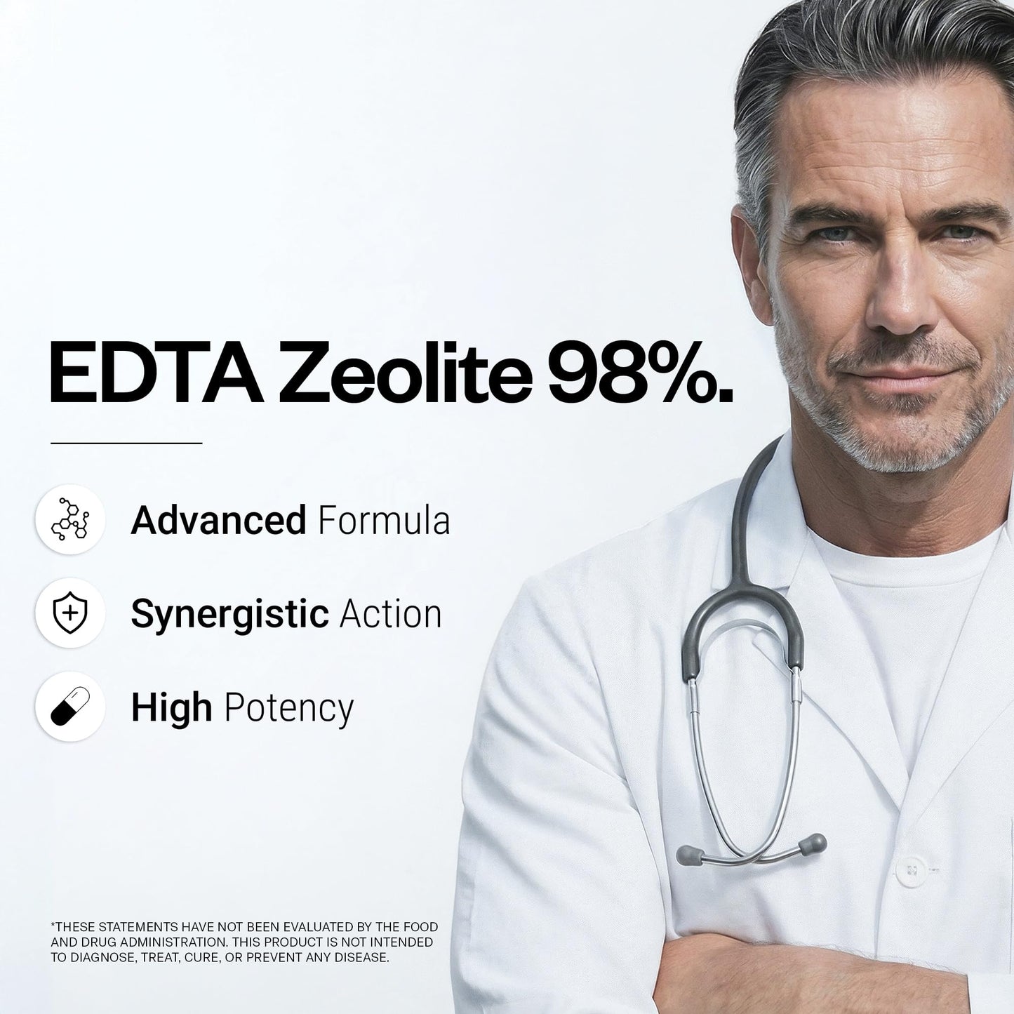 Supersmart EDTA Zeolite 98% Advanced Formula with Milk Thistle & Parsley High Potency Supplement, 90 Capsules