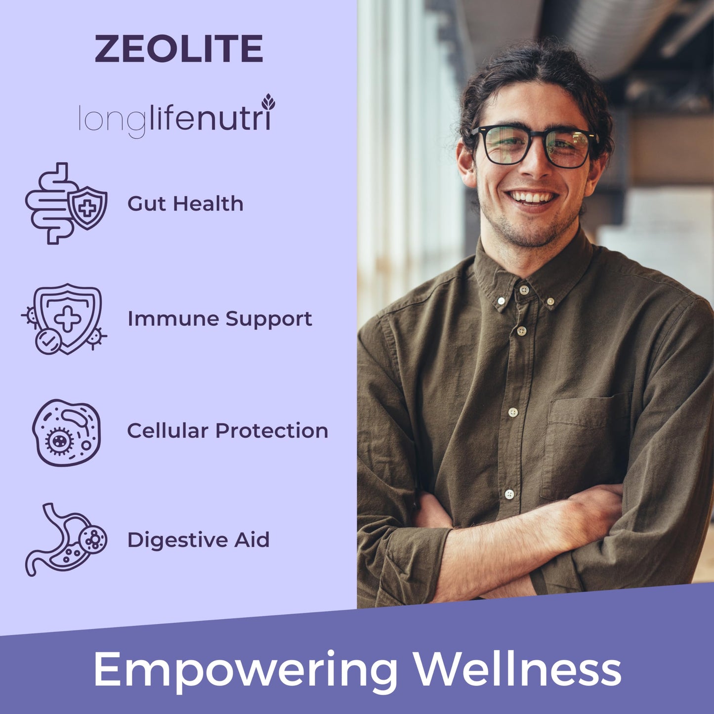 LongLifeNutri Zeolite Clinoptilolite Capsules, 120 Count