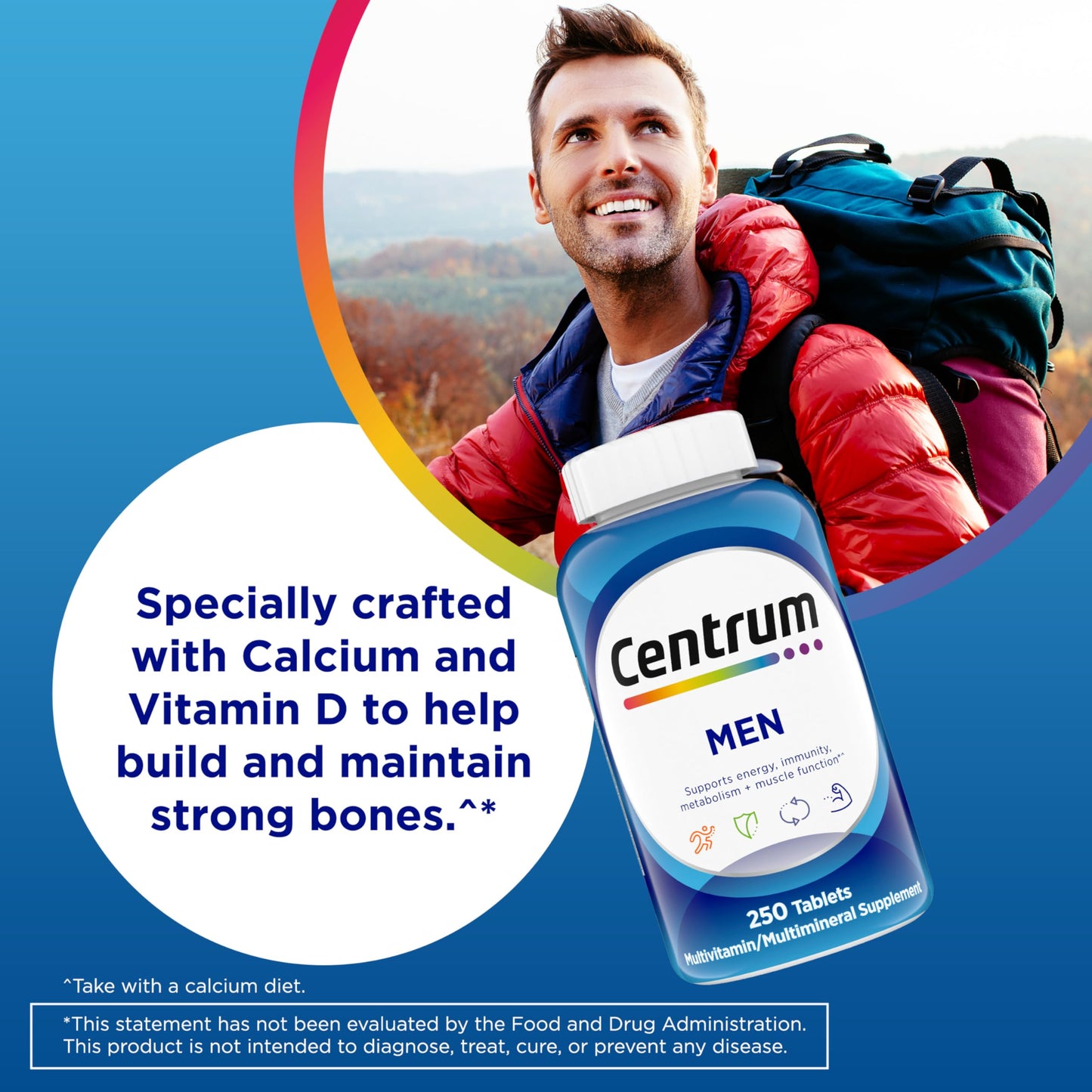 Centrum Multivitamin for Men Tablet, 250 Count