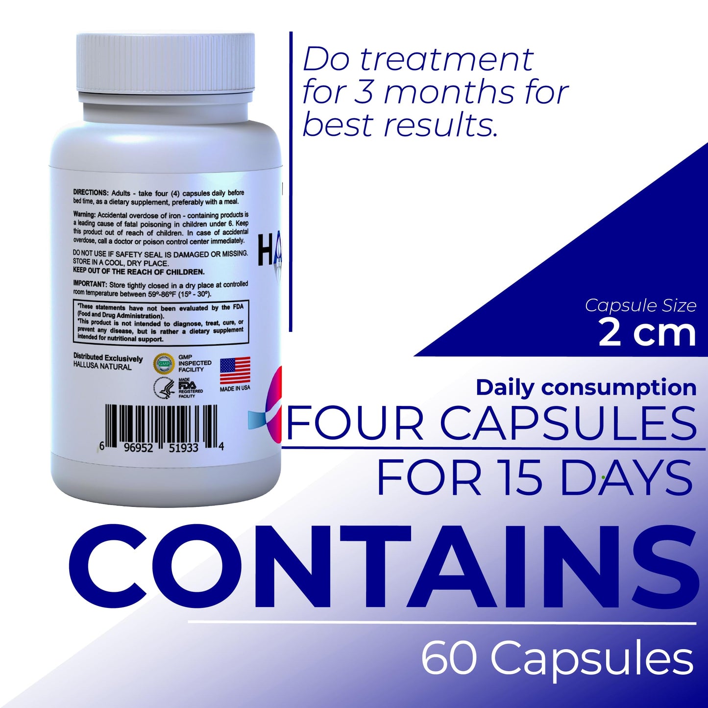 Hallusa Natural HallMultimen - Multivitamin for Men 60 Capsules