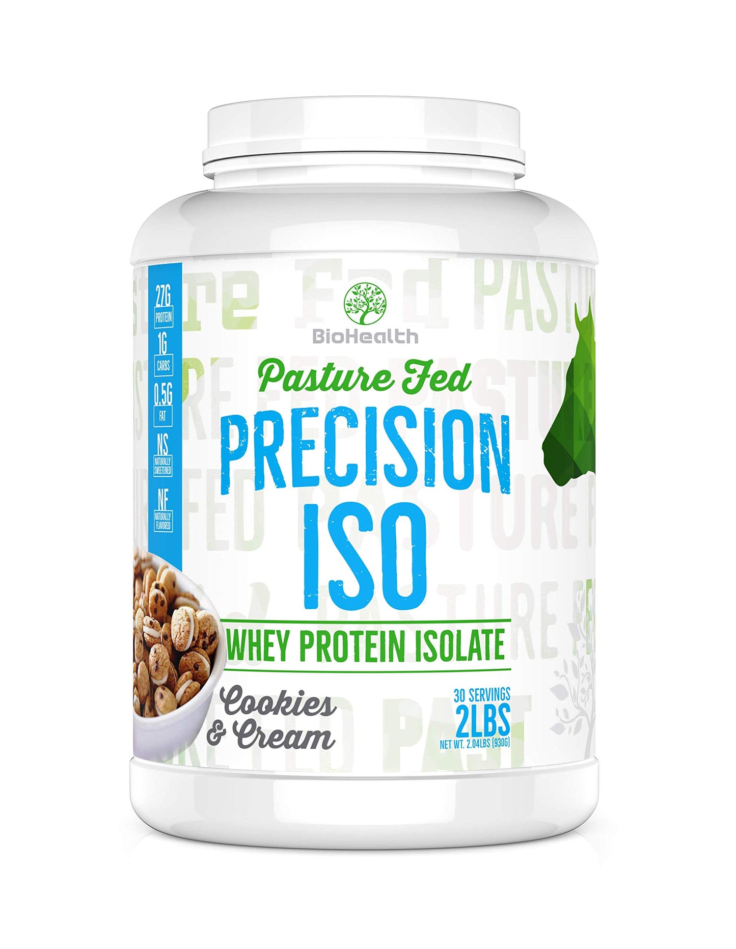 BioHealth Nutrition Precision ISO Cookies & Cream 2lb Whey Protein Isolate Powder