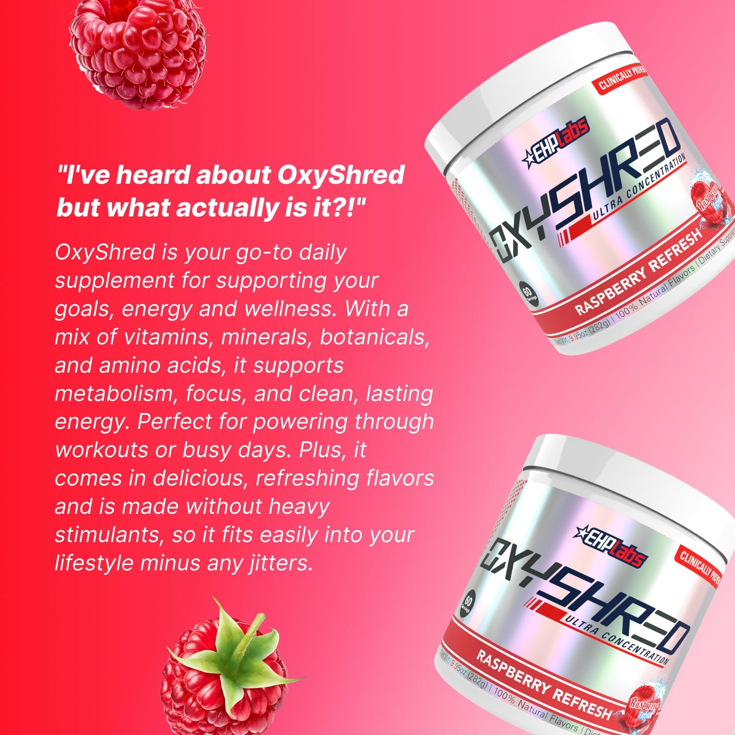 EHP Labs OxyShred Pre Workout Powder, 11.89 Ounce
