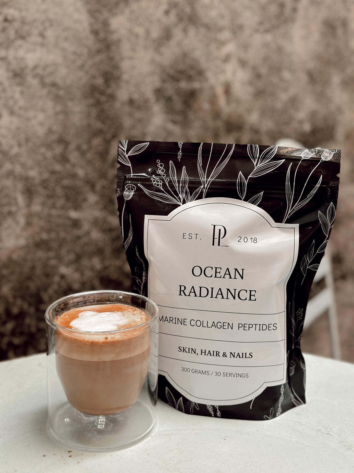 PARIS LAUNDRY Ocean Radiance Hydrolyzed Marine Collagen Peptides, Wild-Caught, Unflavored – Supports Healthy Skin, Hair, Nails & Joints Powder 10.58 Ounce